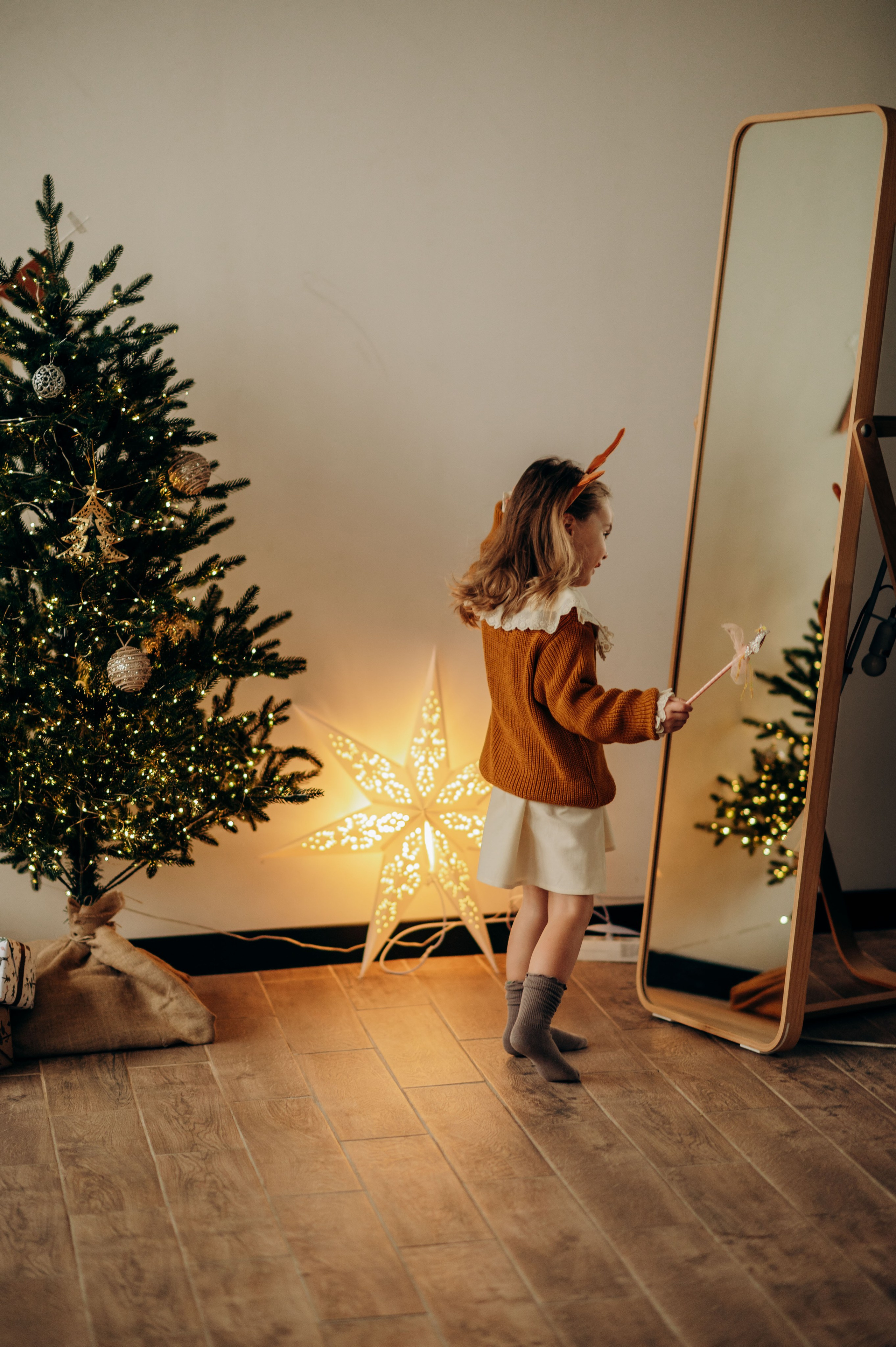 Семейная новогодняя фотосессия в студии. Семейный фотограф в Домодедово и Москве Елена Пичугина