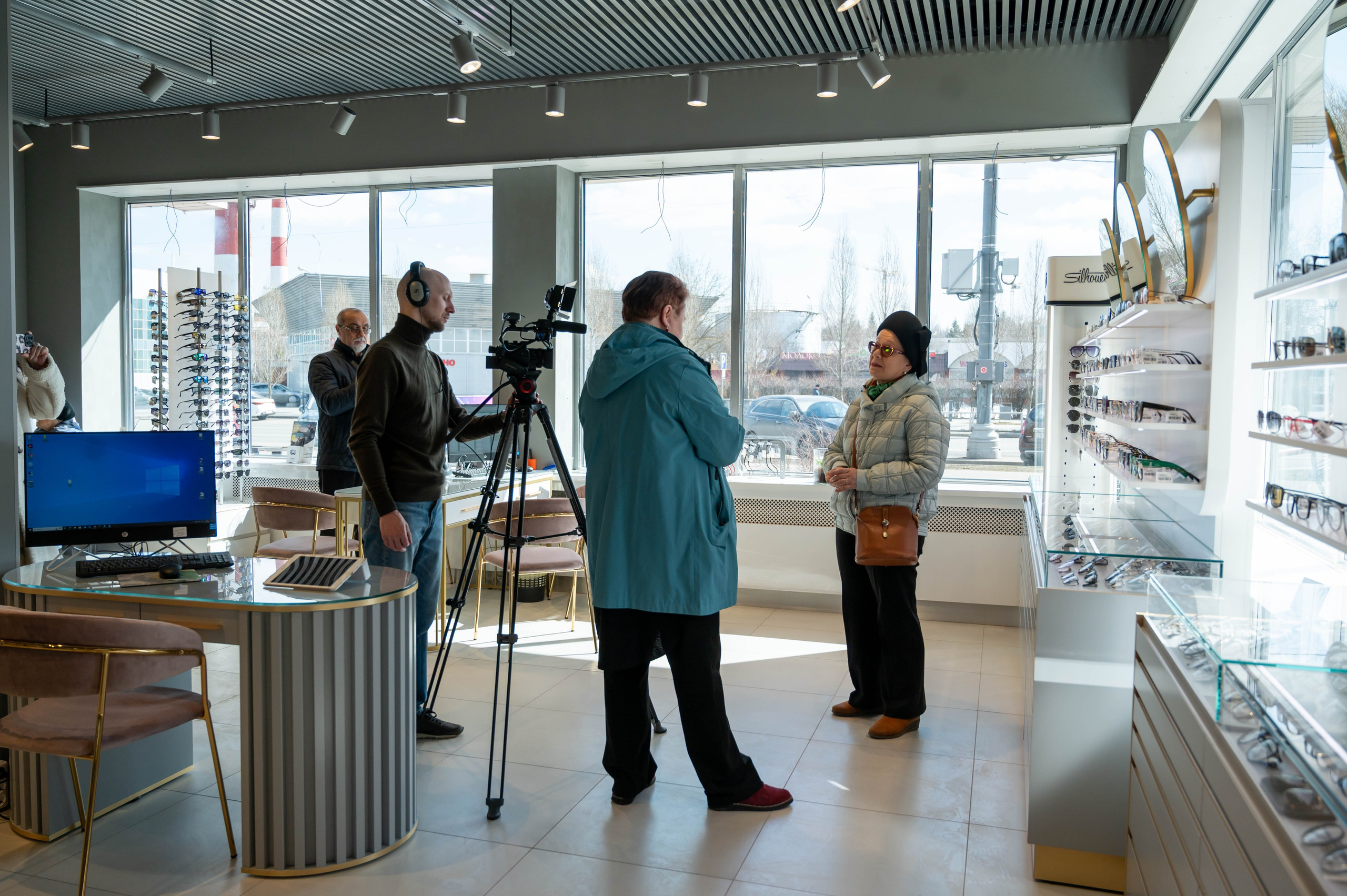 Съёмка открытия оптики