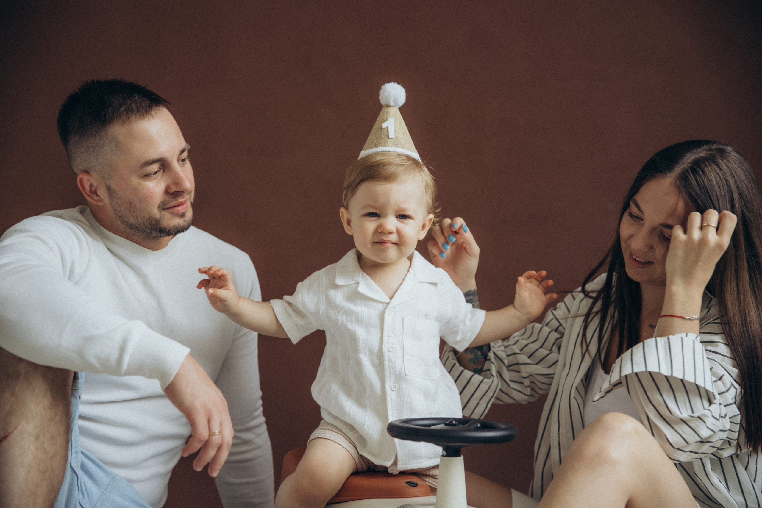 Годик в кругу семьи. Фотограф на крещение в Рязани. Семейный фотограф