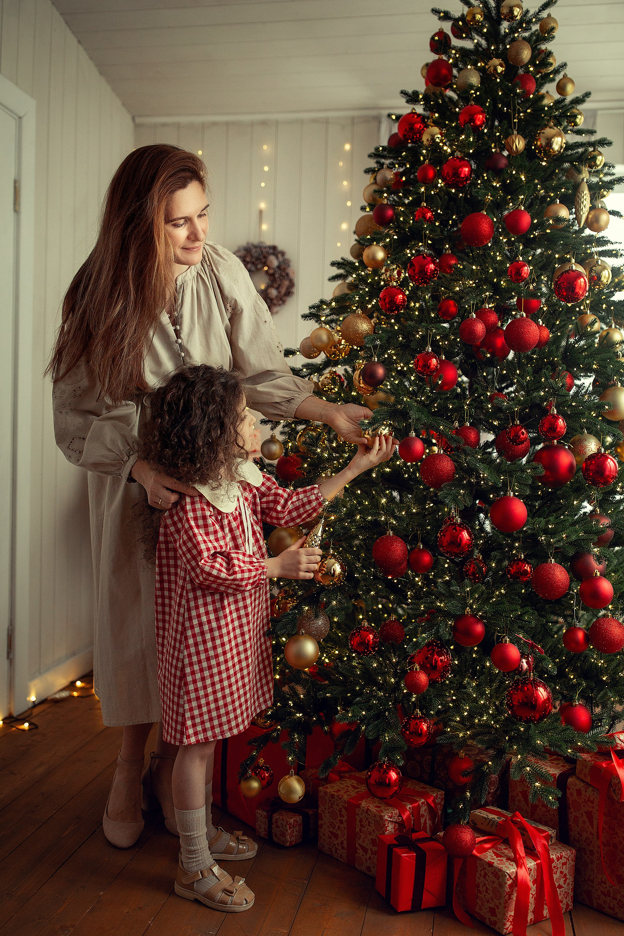 Очень уютная новогодняя съемка на даче. Tatyana Nadezhdina Family photographer