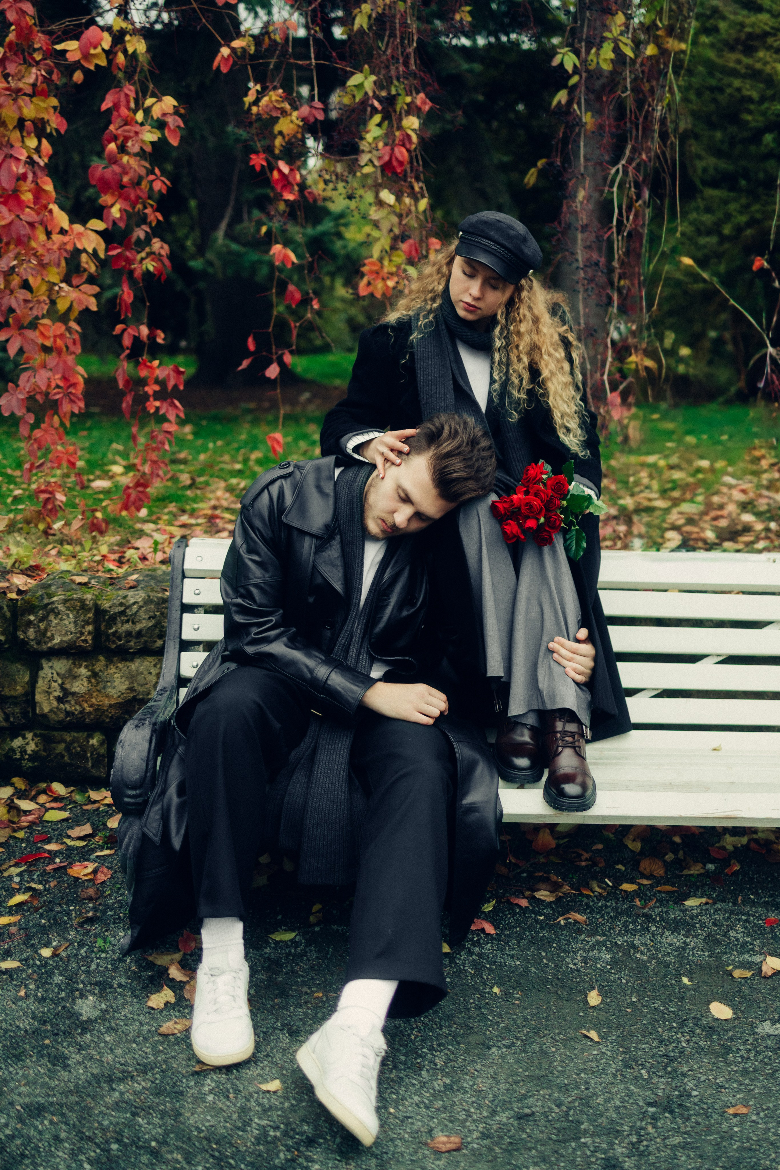 Тим и Кристина, проогулка в парке Горького. Свадебный и портретный фотограф в Москве Кристина Золотова