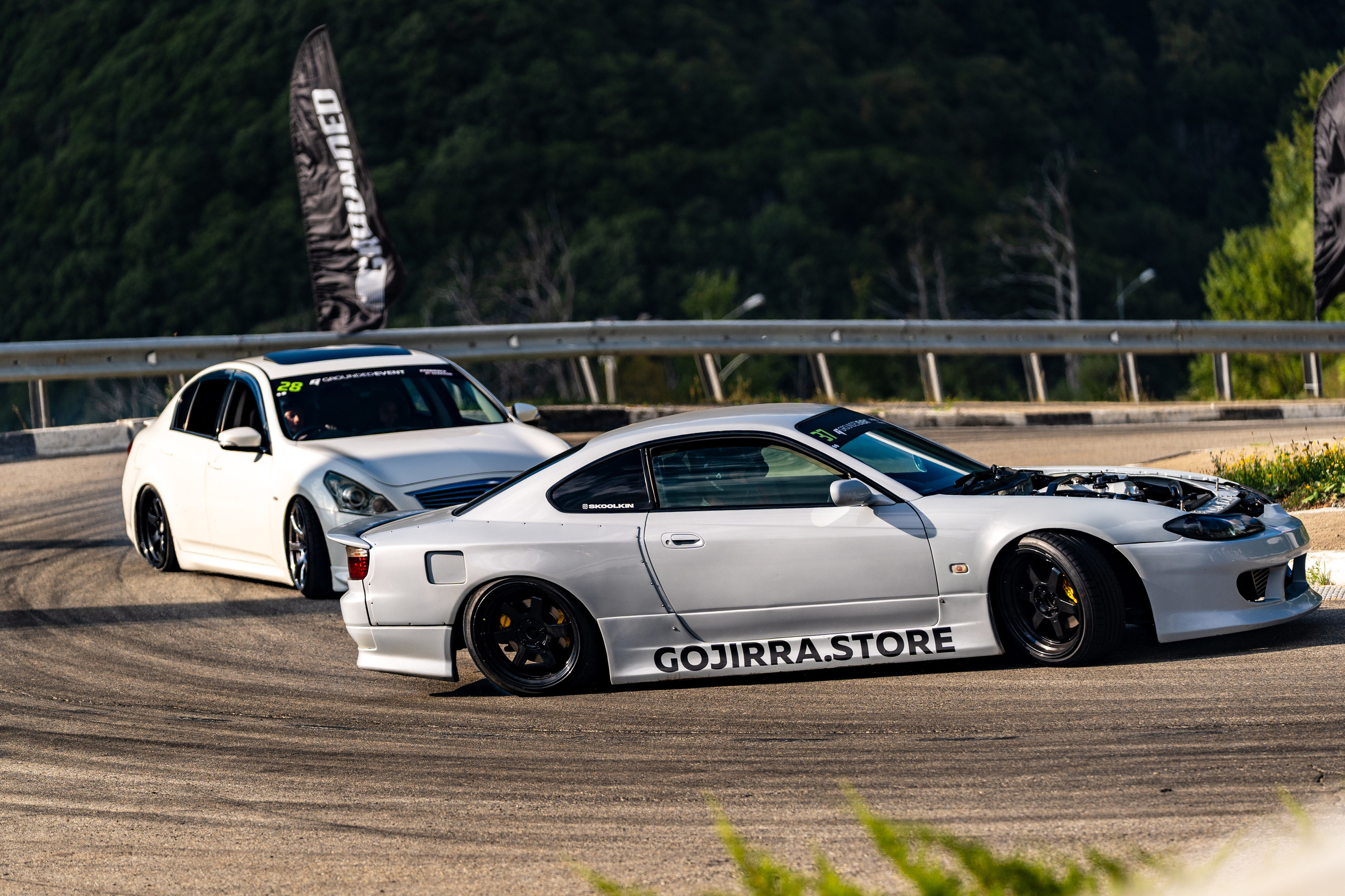 Автомобильные дрифт-гонки в рамках фестиваля Grounded 2024. Репортажный фотограф в Красной Поляне и Сочи Павлюченко Екатерина