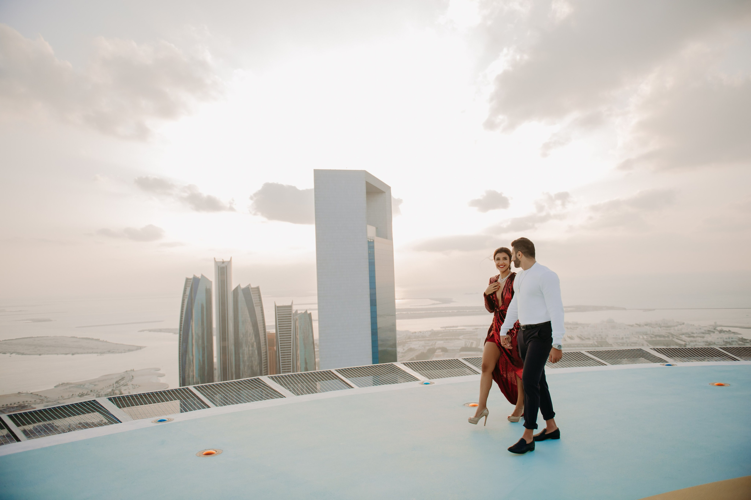 Love Story на высоте (Абу Даби). Фотограф в Москве и Санкт-Петербурге Дарина