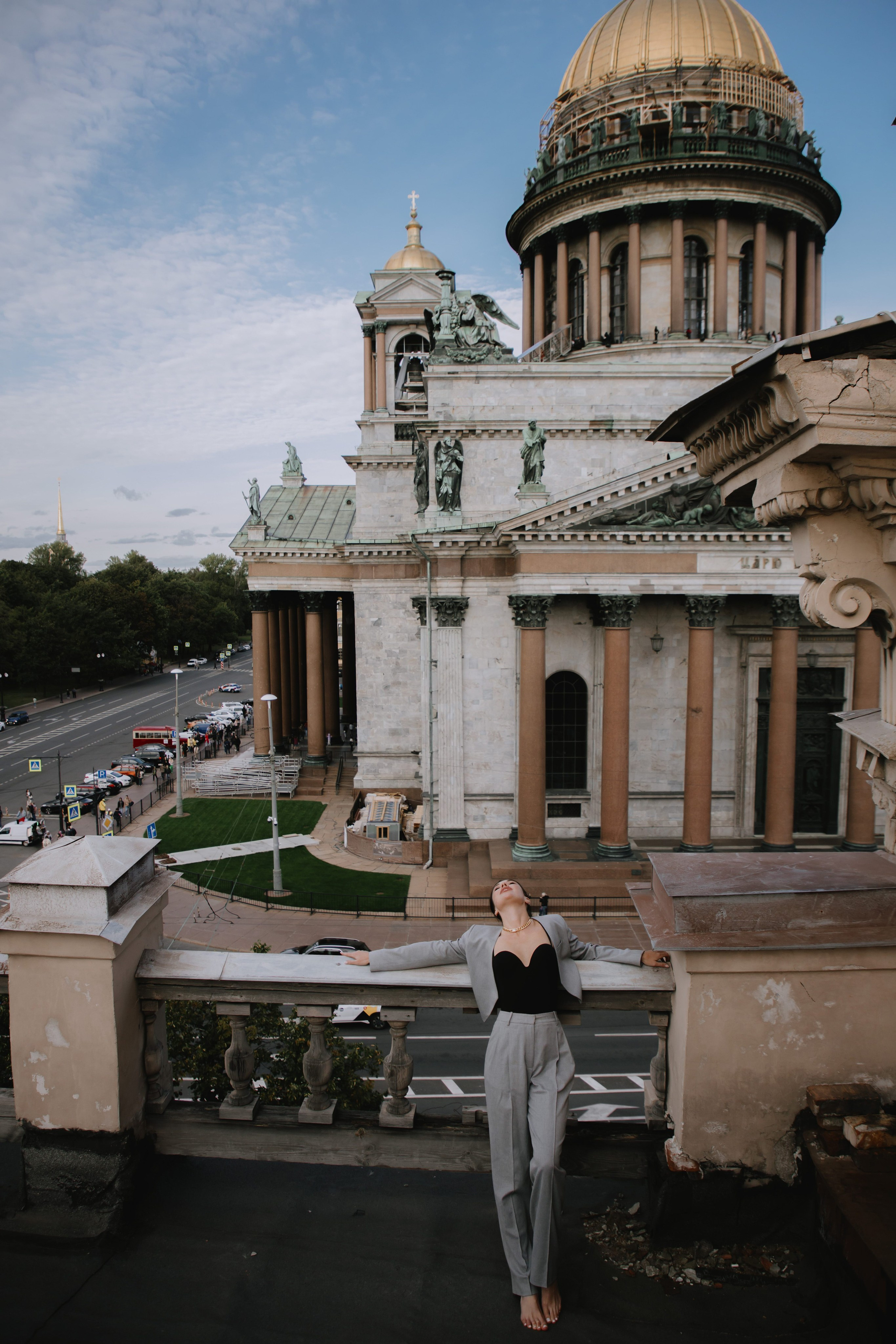Вероника (съемка на крыше). Фотограф в Москве и Санкт-Петербурге Дарина