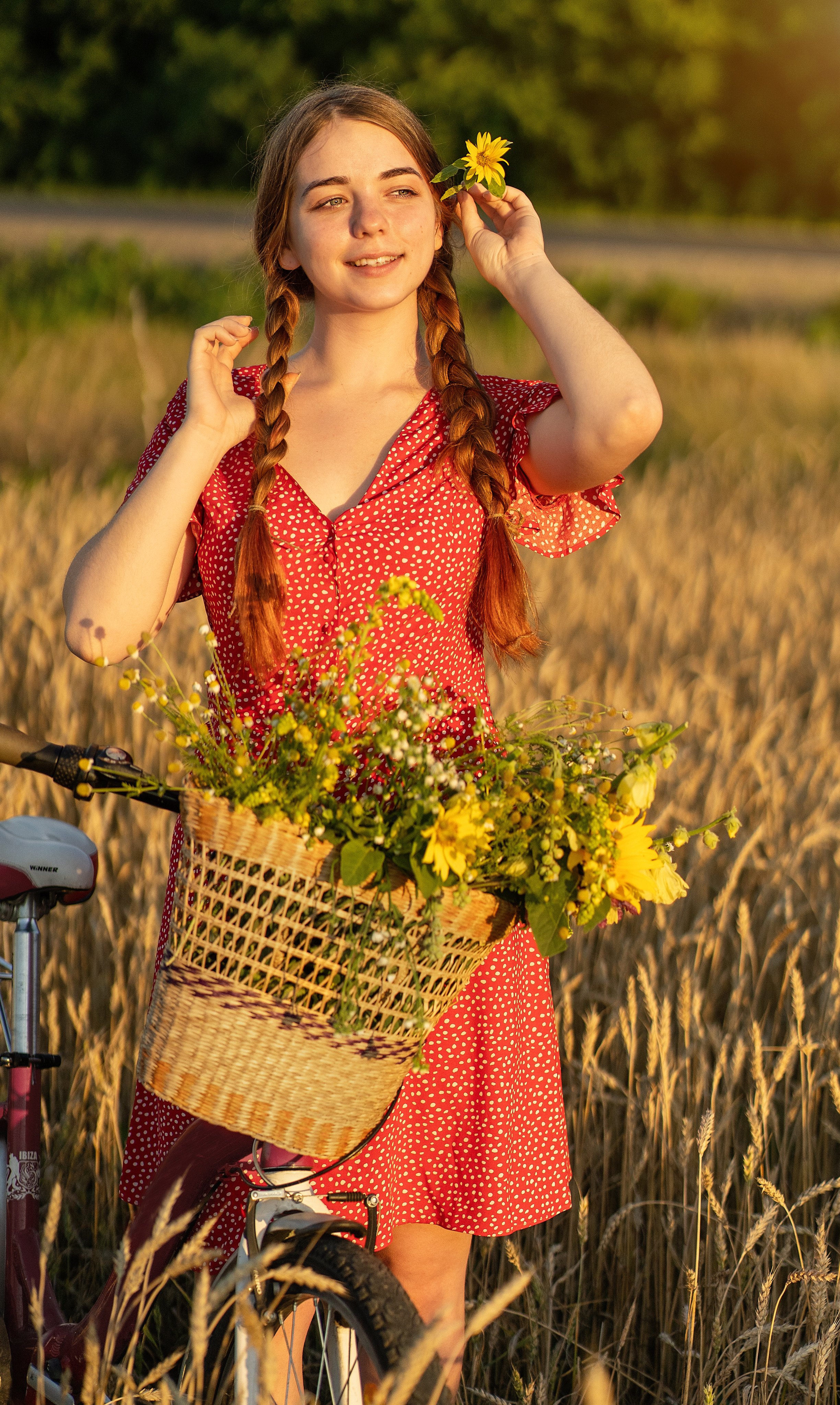 Закат в пшеничном поле. Виктория. Лариса Коновалова — портретный фотограф (Майкоп, Краснодар)