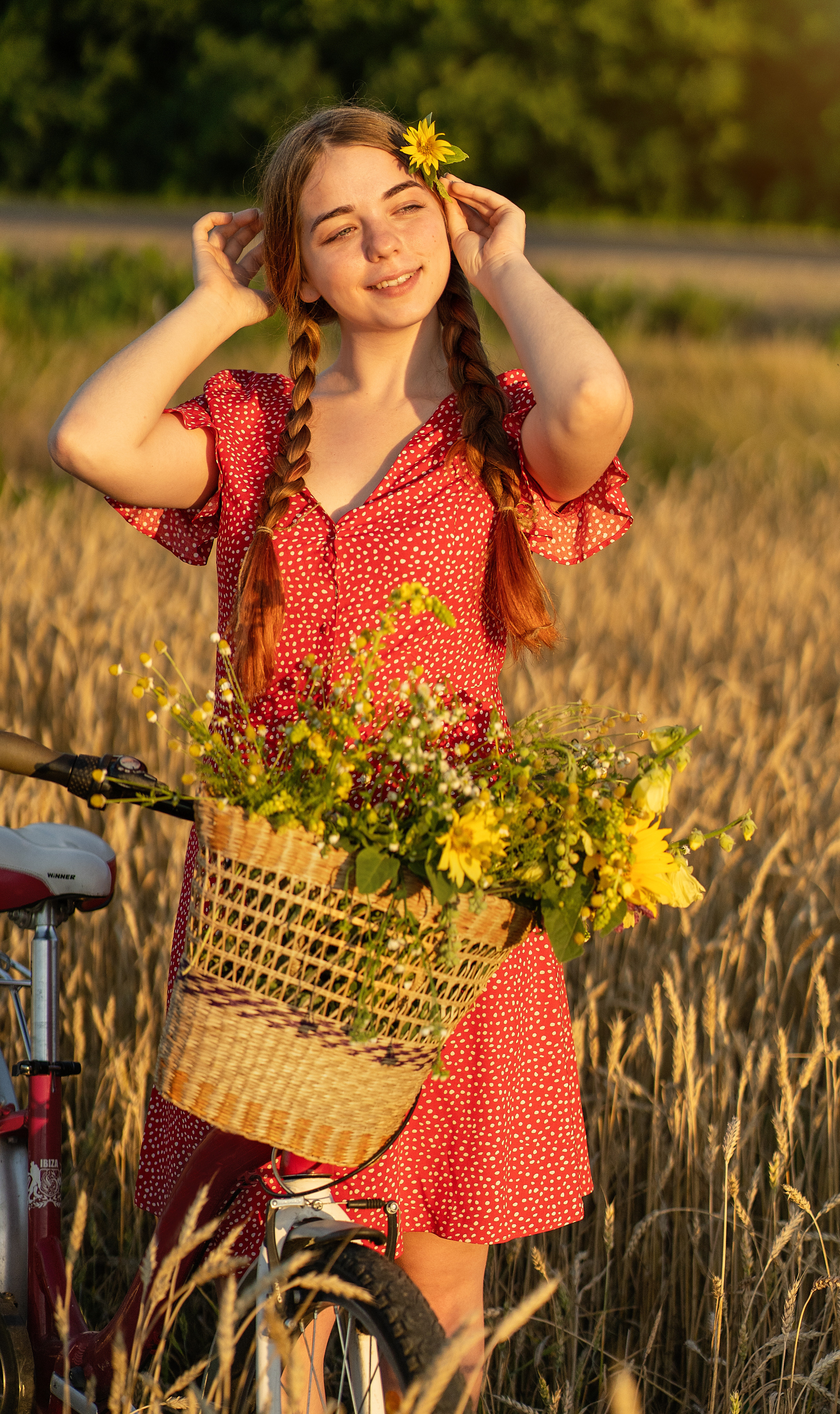 Закат в пшеничном поле. Виктория. Лариса Коновалова — портретный фотограф (Майкоп, Краснодар)