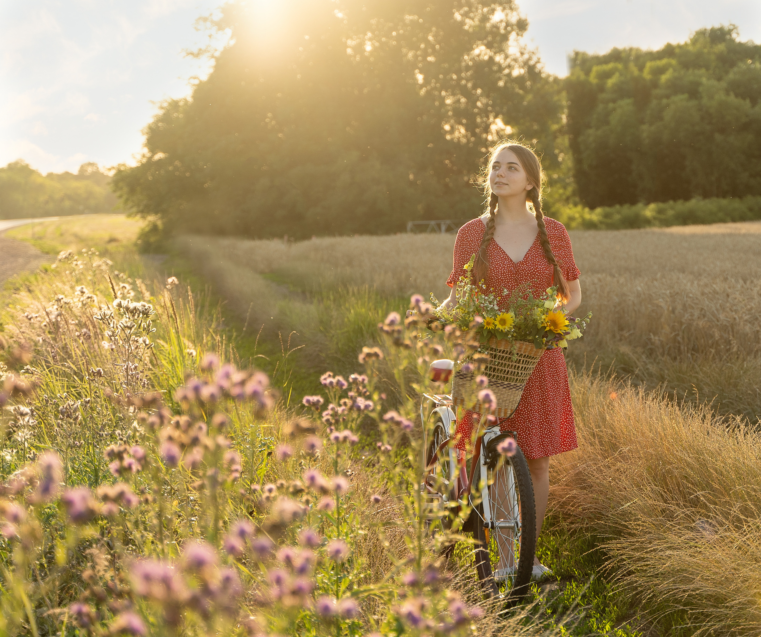 Закат в пшеничном поле. Виктория. Лариса Коновалова — портретный фотограф (Майкоп, Краснодар)