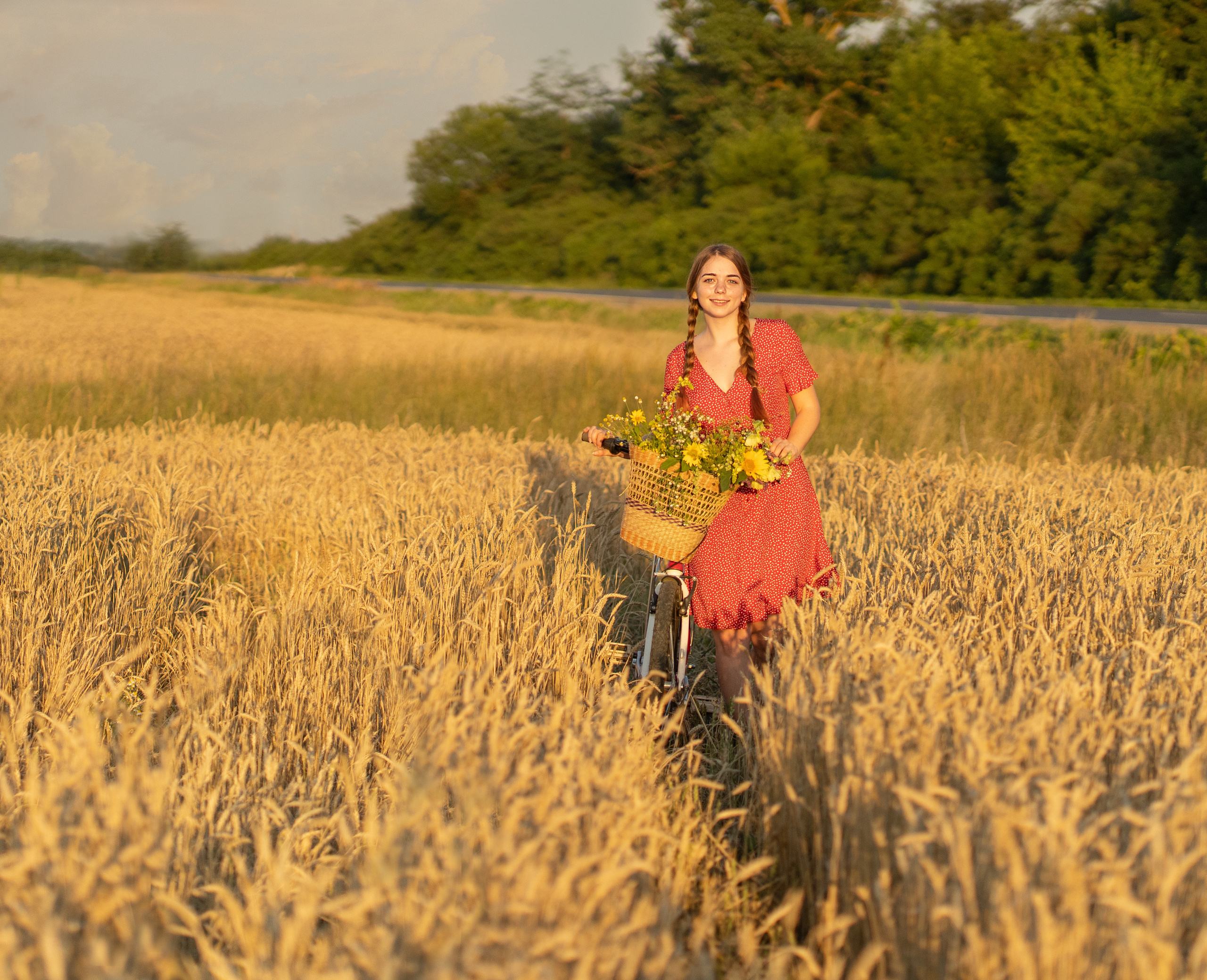 Закат в пшеничном поле. Виктория. Лариса Коновалова — портретный фотограф (Майкоп, Краснодар)