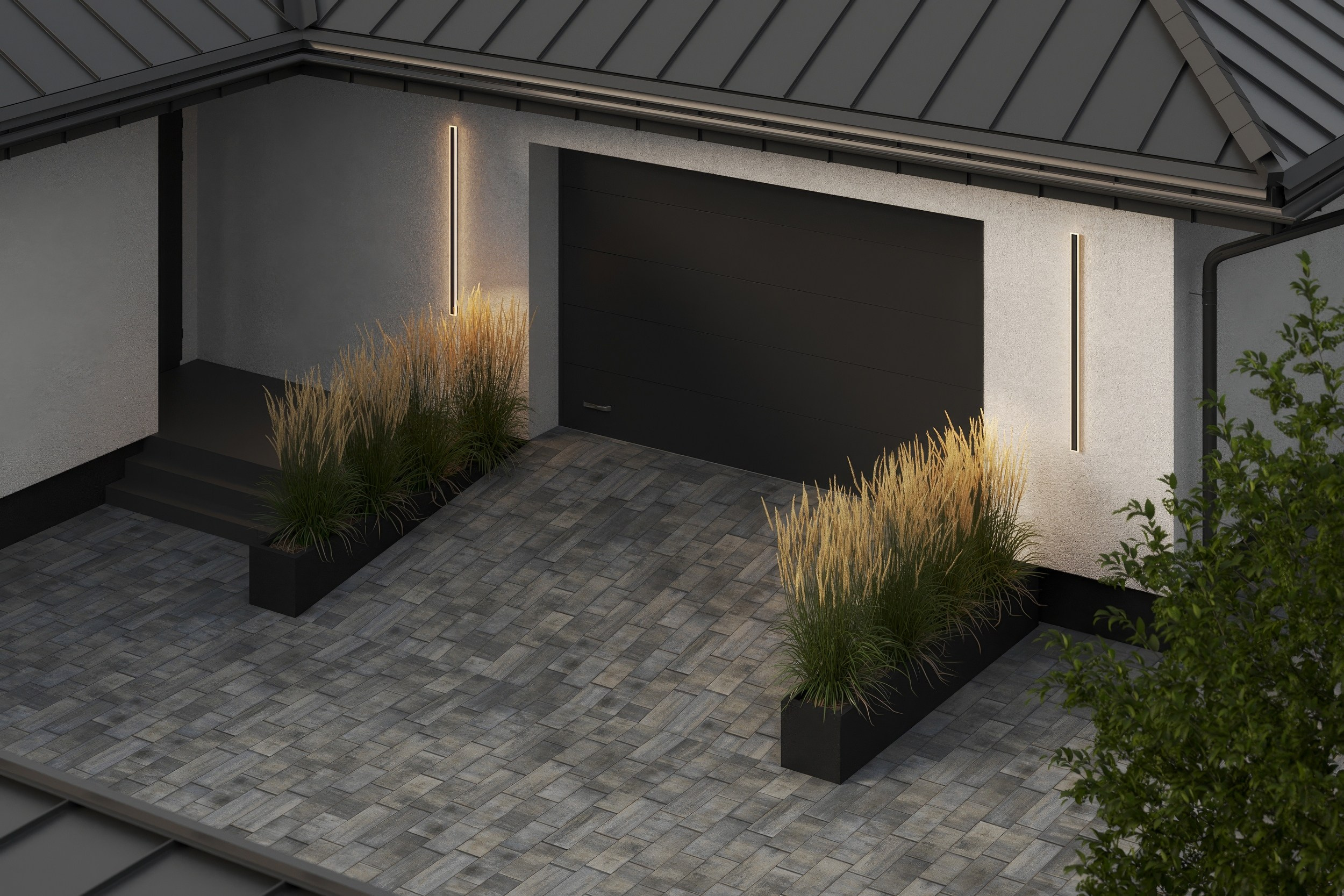 Визуализация ландшафтного дизайна частного дома в Пскове. 3d визуализатор marybond3d