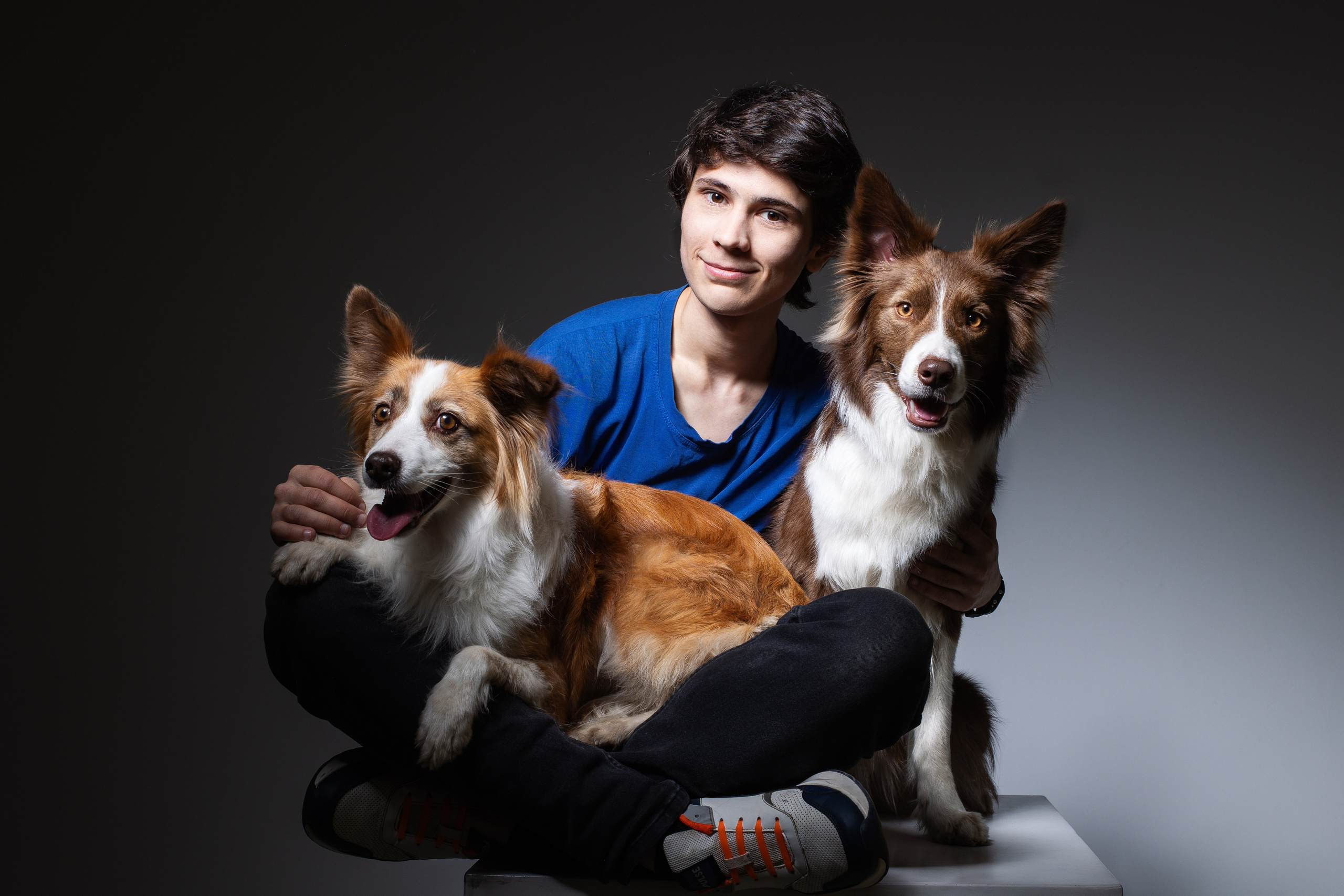 Фотосъемка собак в студии. Фотограф анималист в Москве Майорова Евгения