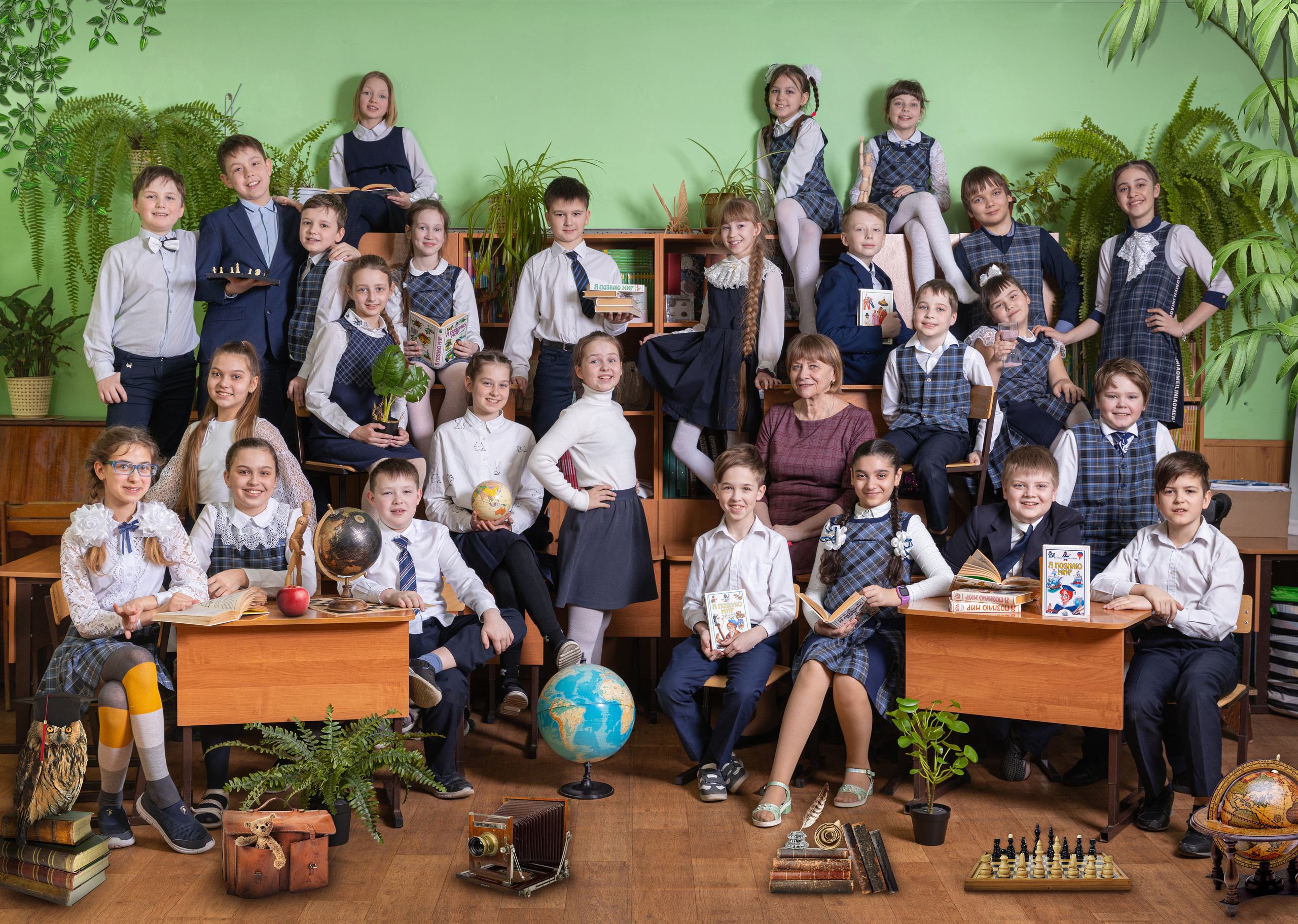 Общая фотография нач.шк. Фото, видео, авторские выпускные альбомы в Нижнем Новгороде