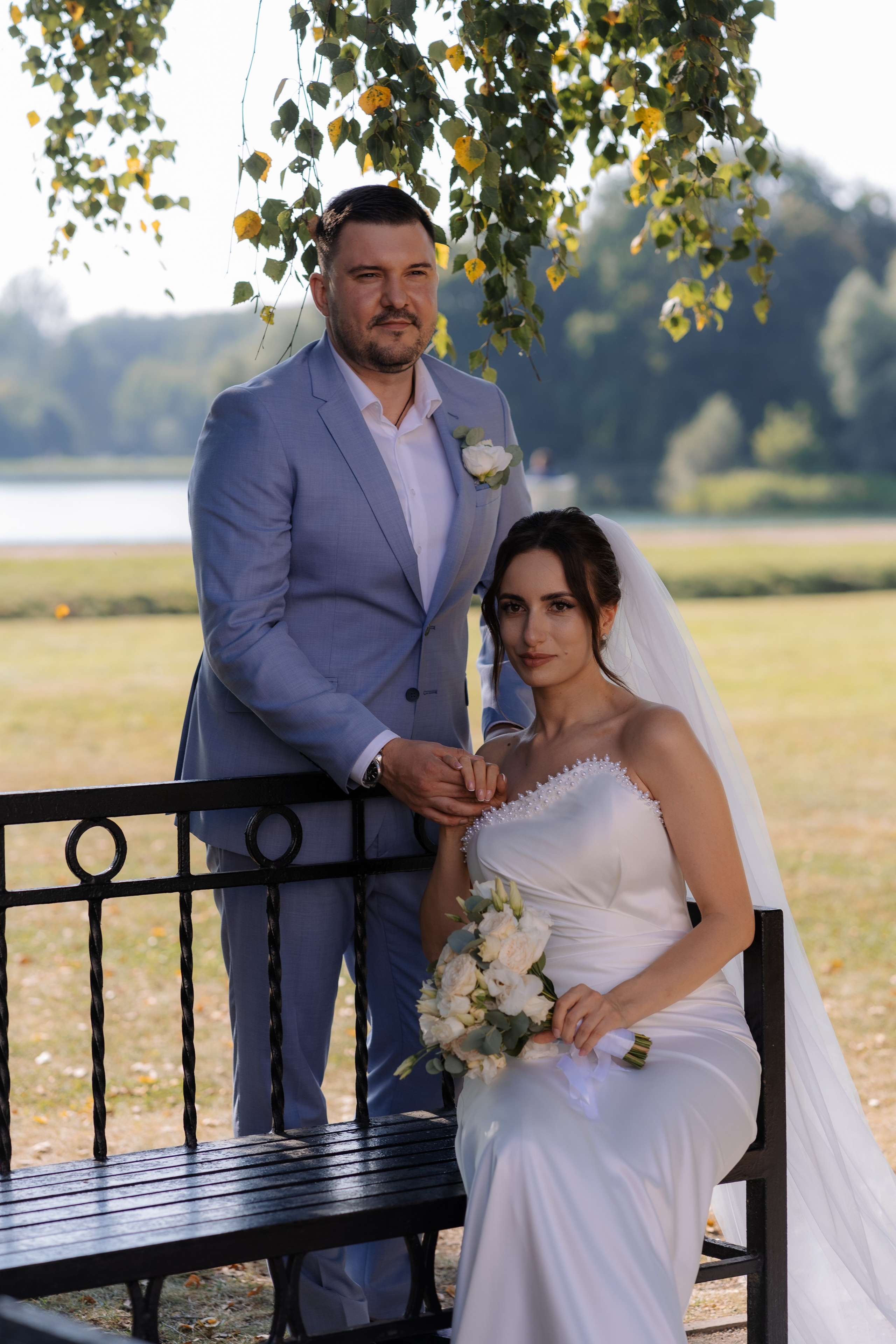 Свадебная фотосессия в Москве, парк Кусково. Свадебный фотограф в Москве Анна Полушина