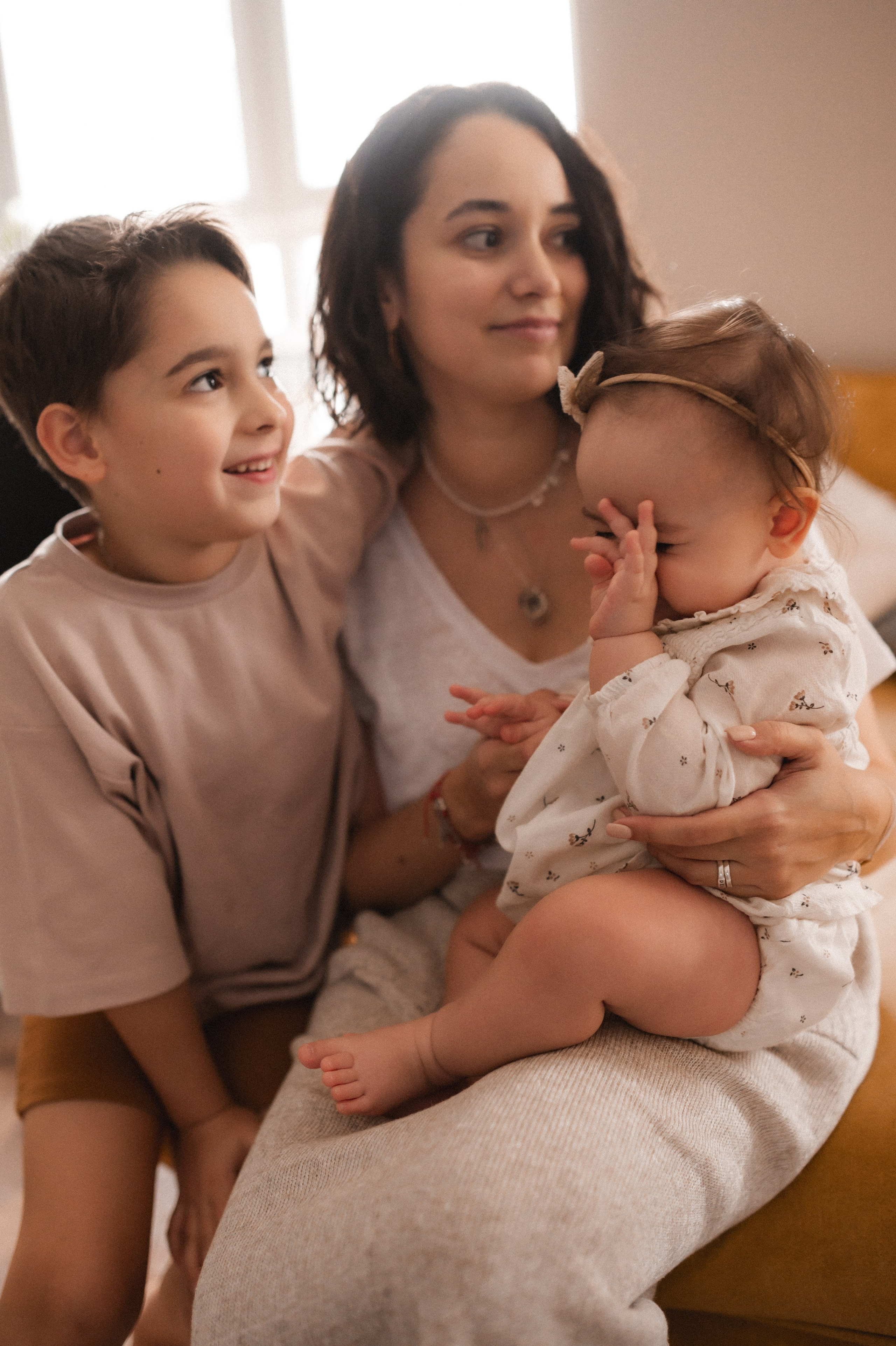 Полина, Дима, Мия и Эмма дома. Семейный и свадебный lifestyle-фотограф в Москве Мария Петрова