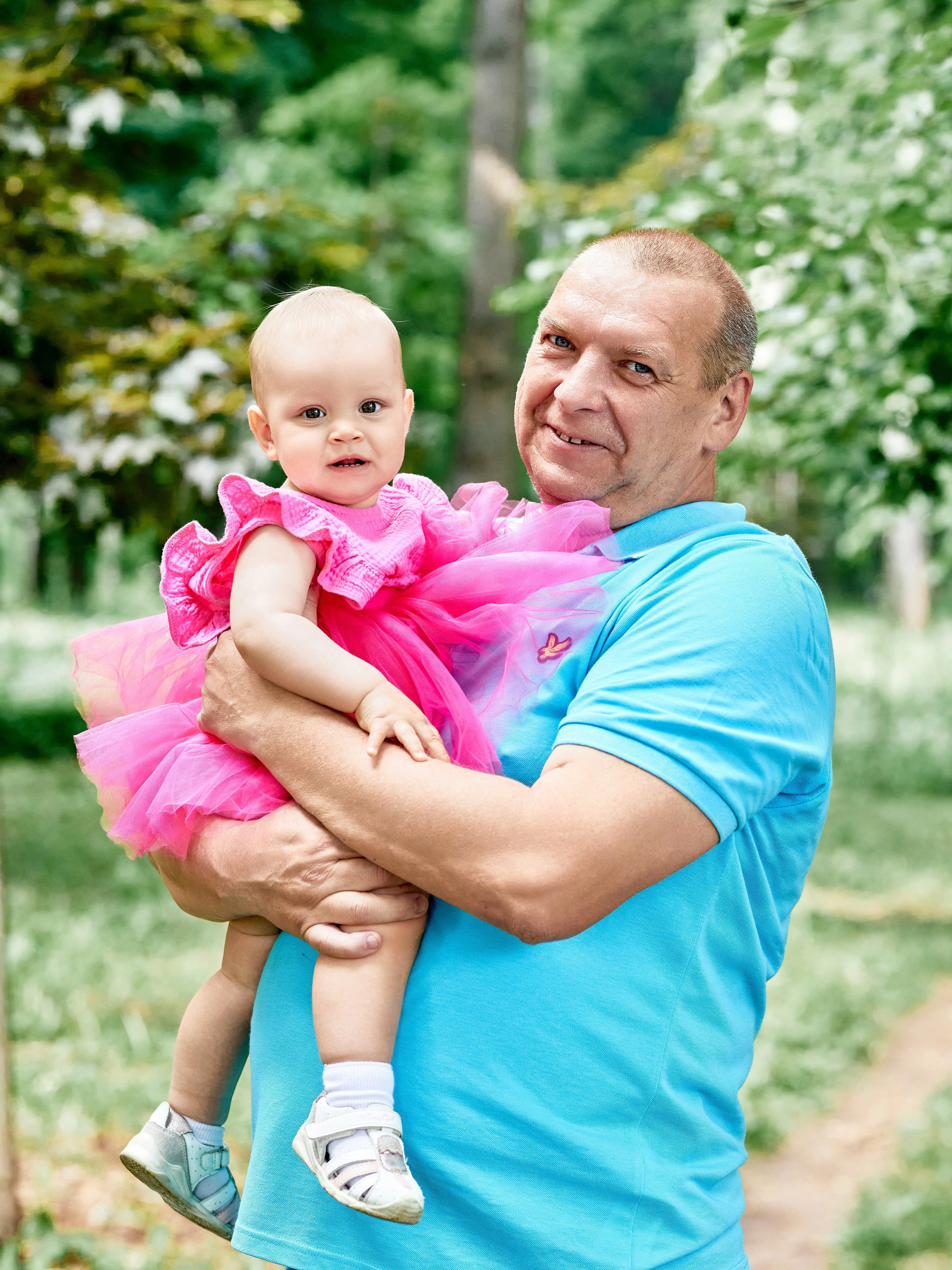 Годовасие — фотосессия в парке большой семьей