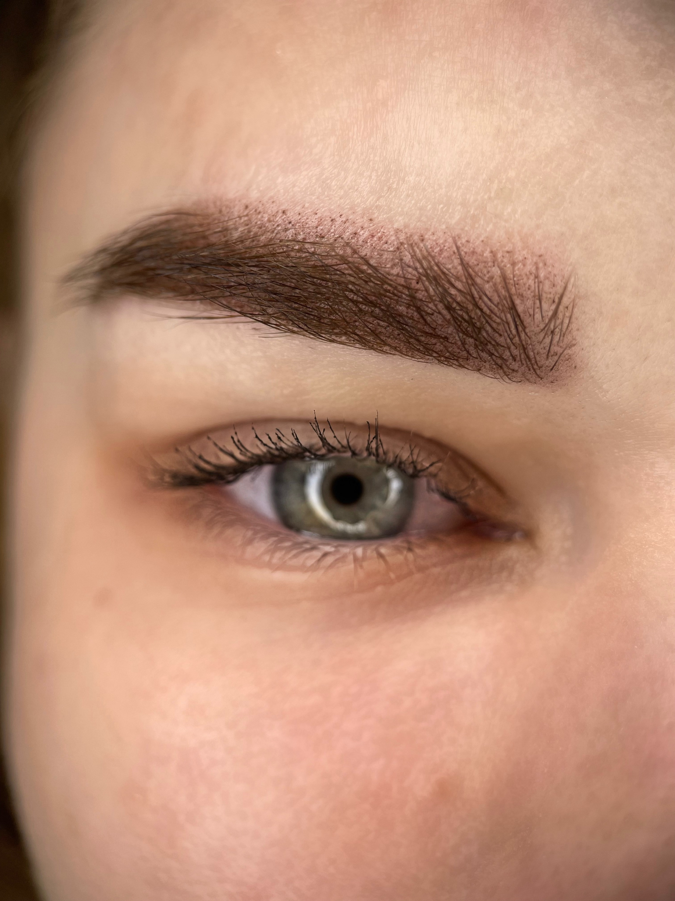 БРОВИ сразу после процедуры. Перманентный макияж и удаление старого татуажа в Ростове-на-Дону Дарья Исакова