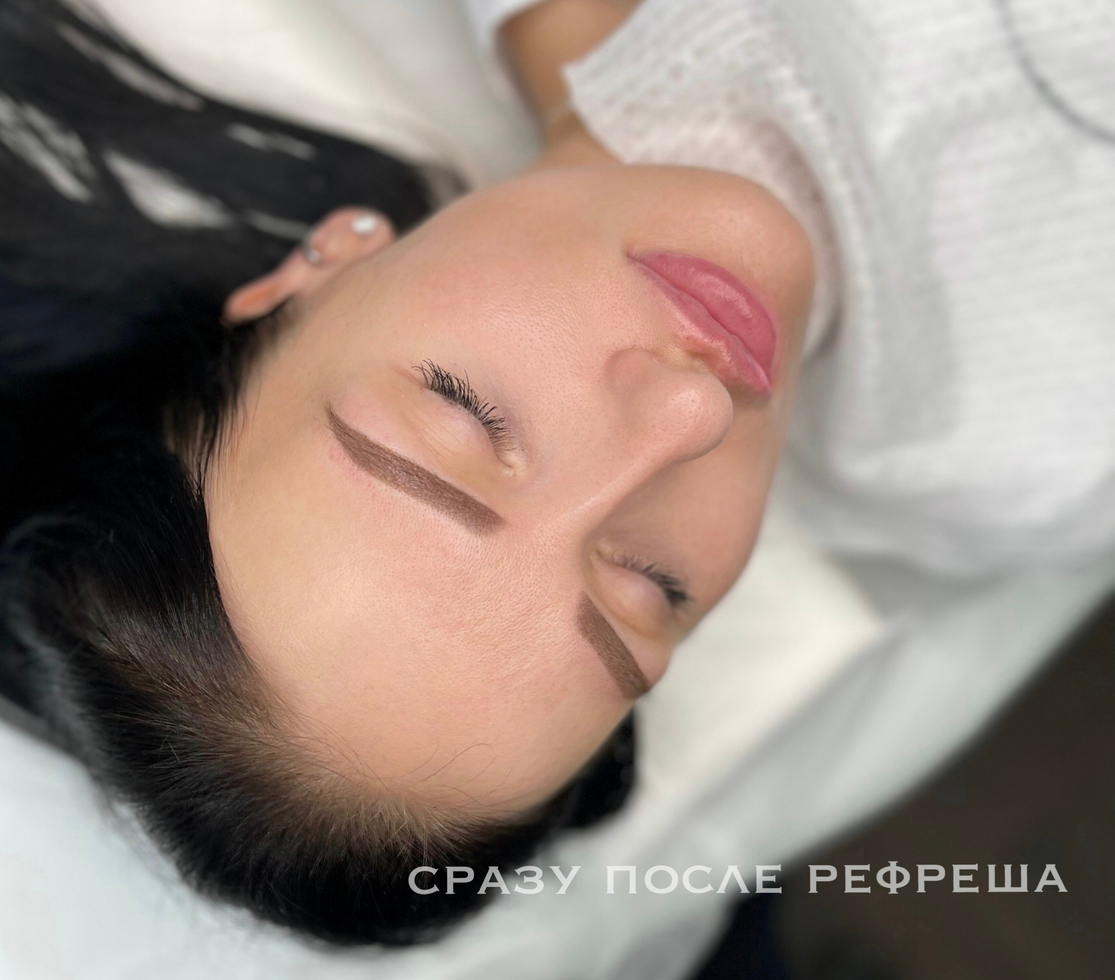 БРОВИ сразу после процедуры. Перманентный макияж и удаление старого татуажа в Ростове-на-Дону Дарья Исакова