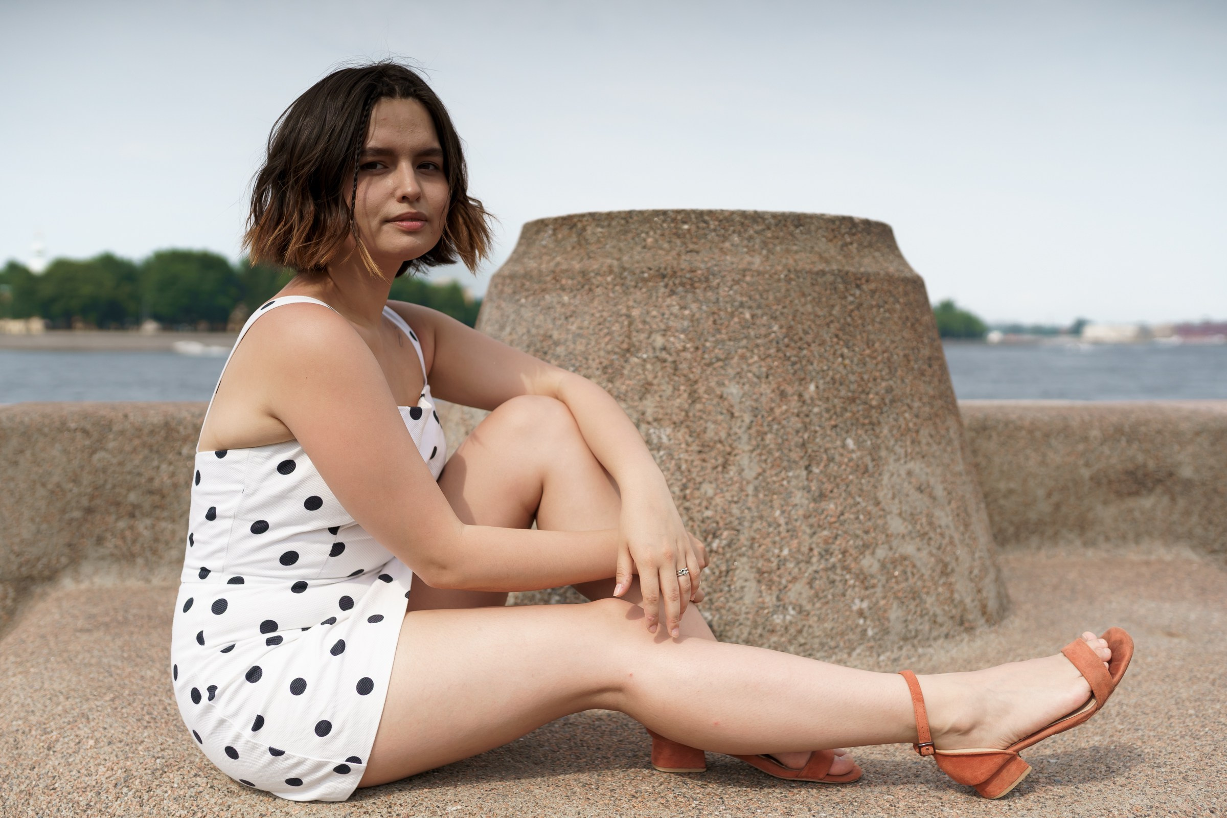 Катя. Свердловская набережная. Портретный фотограф в Санкт-Петербурге Александр Быстрицкий