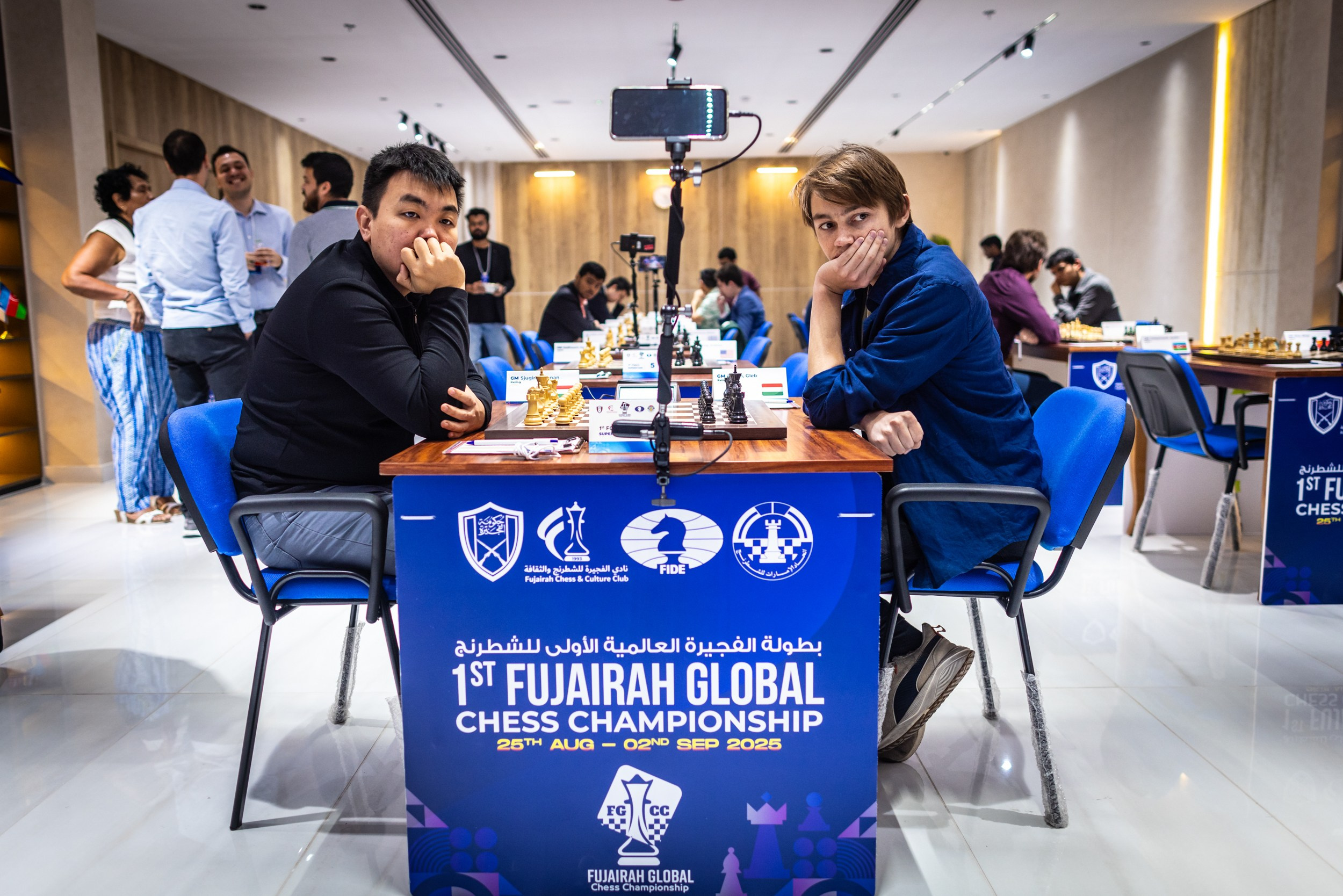 2025.08.28 1st. FUJAIRAH GLOBAL Chess Championship — Round5. Фотограф Анна Штурман (репортажная съёмка любых событий и мероприятий) Anna Shtourman photographer