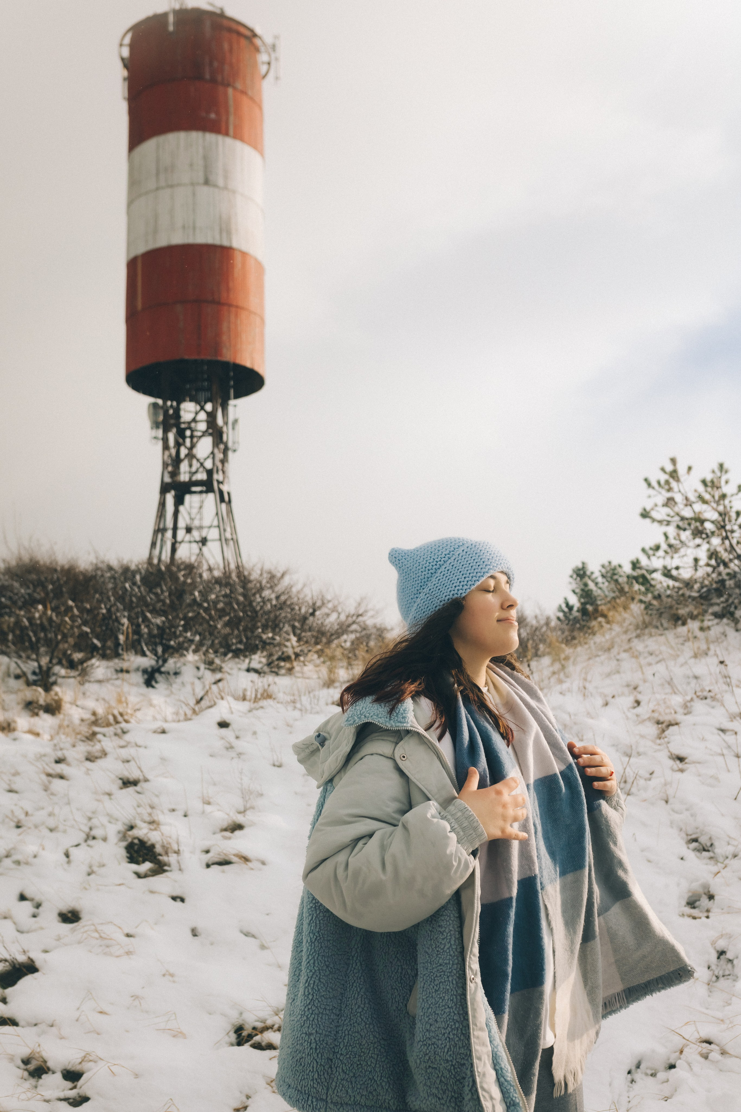 Маша и зима на Балтике. Фотограф Зеленоградск Красильникова Елена