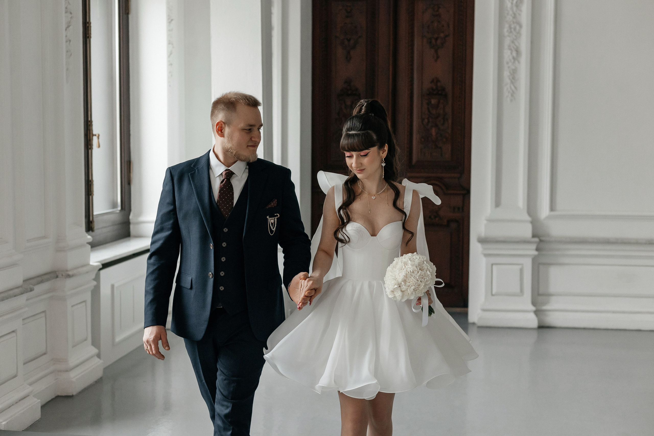 Регистрация брака в Особняке Спиридонова. Свадебный фотограф в Москве Дарья Олендарёва