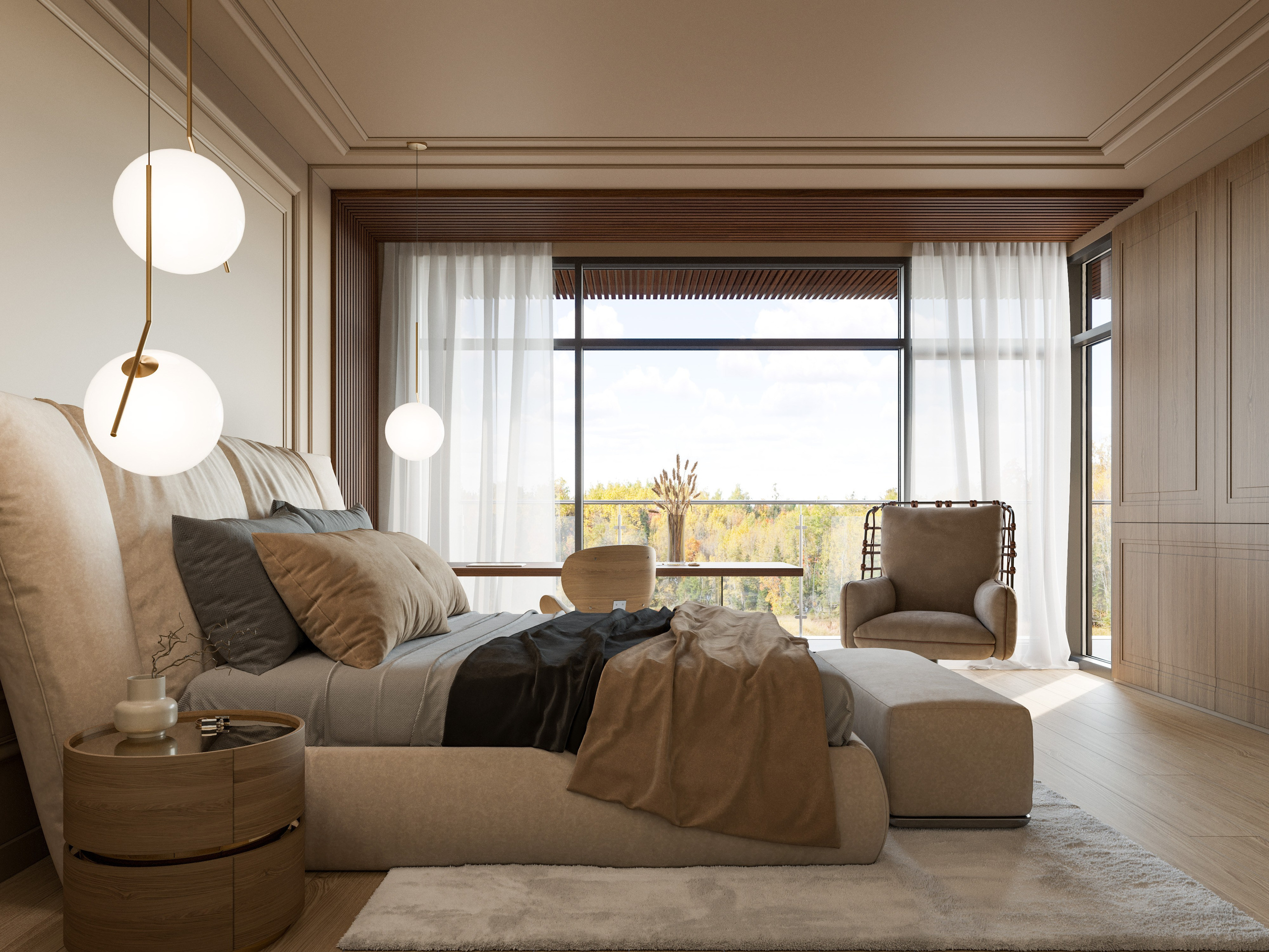 Современное Кантри в Интерьере: 3D Визуализации Квартиры с Деревянной Отделкой. Визуализатор интерьера в Москве | Брагин Кирилл