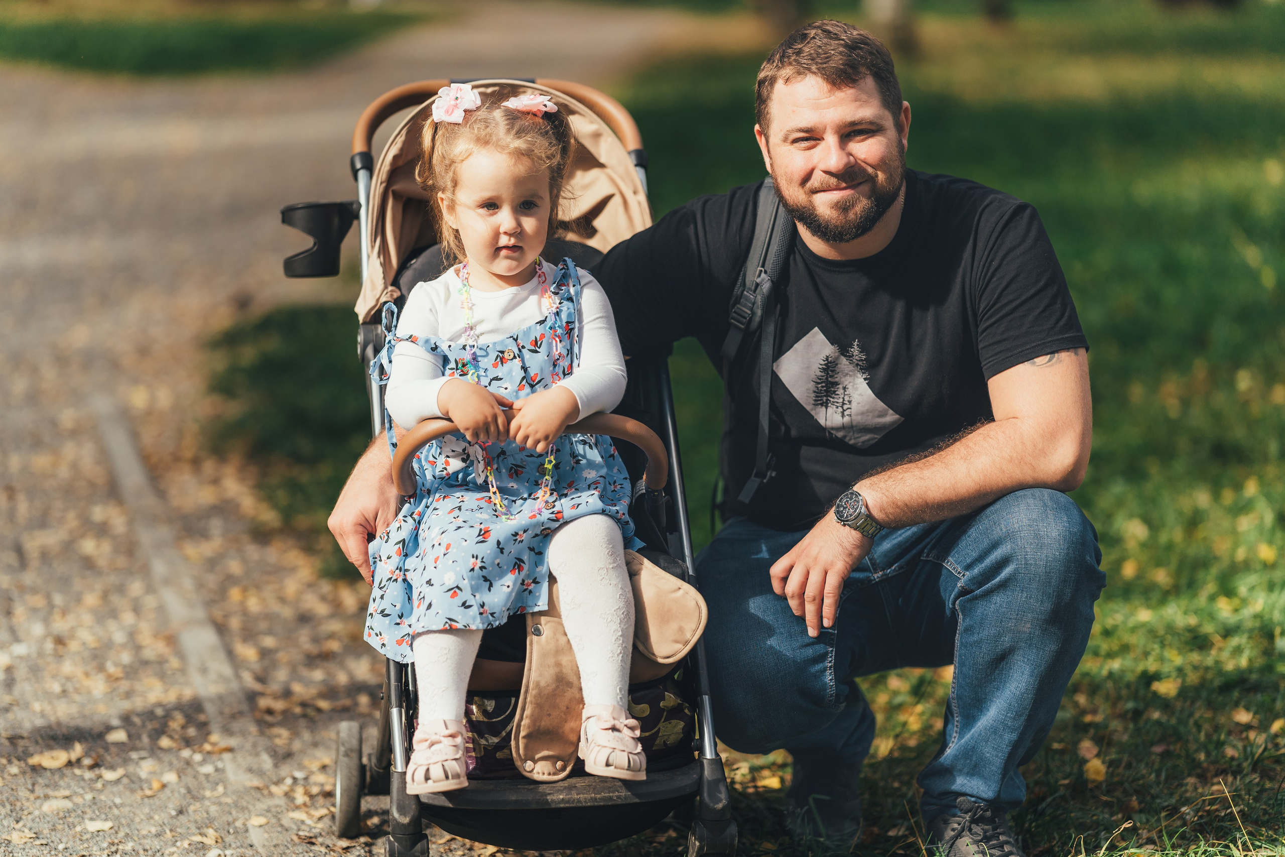 Денис с дочкой, Балашиха, парк Пехорка. Наталья Дукалова фотограф Щелково Королев Пушкино Москва Балашиха