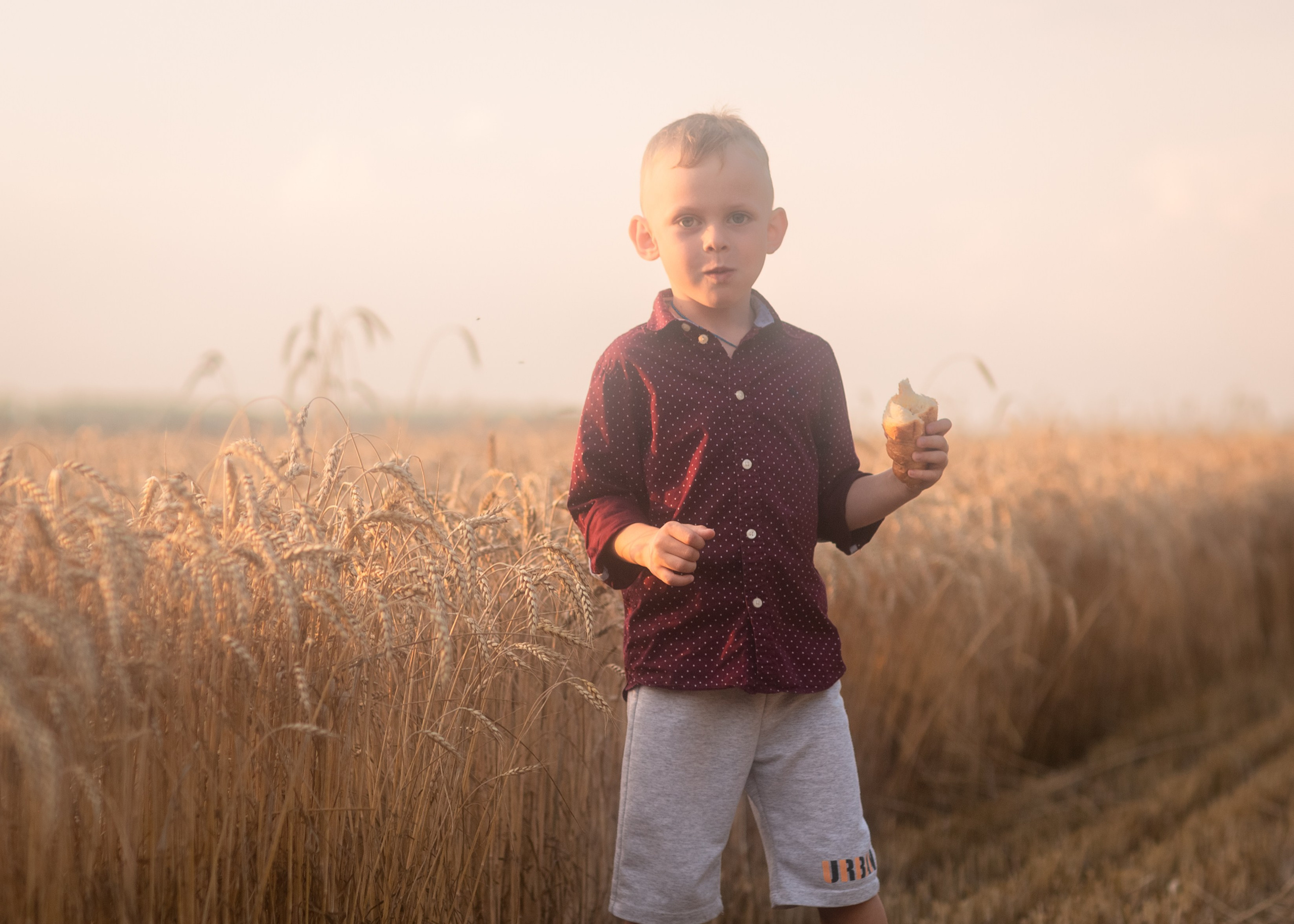 Закат в пшеничном поле. Фотограф в Приморско-Ахтарске Марьяна Чопко
