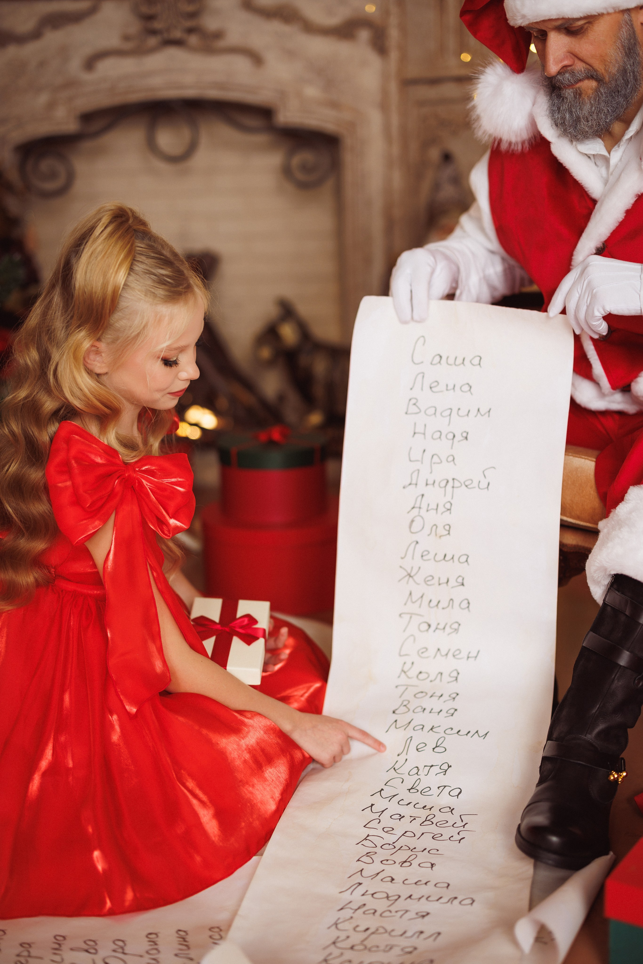 Сказочная новогодняя фотосессия с Сантой, город Краснодар. Семейный и детский фотограф в Краснодаре Анна Трашкова
