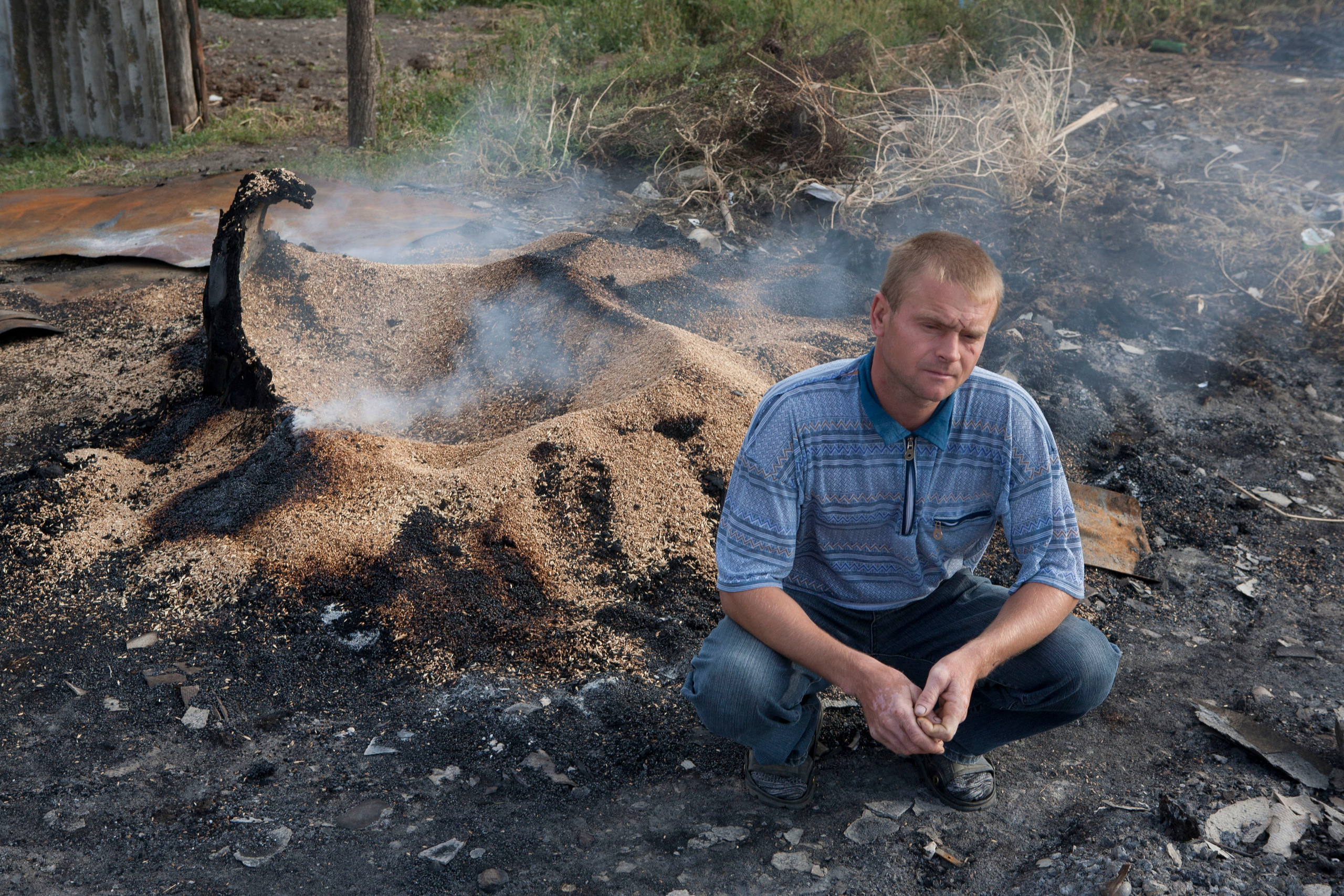 Травяные пожары. Фотограф Анна Барне