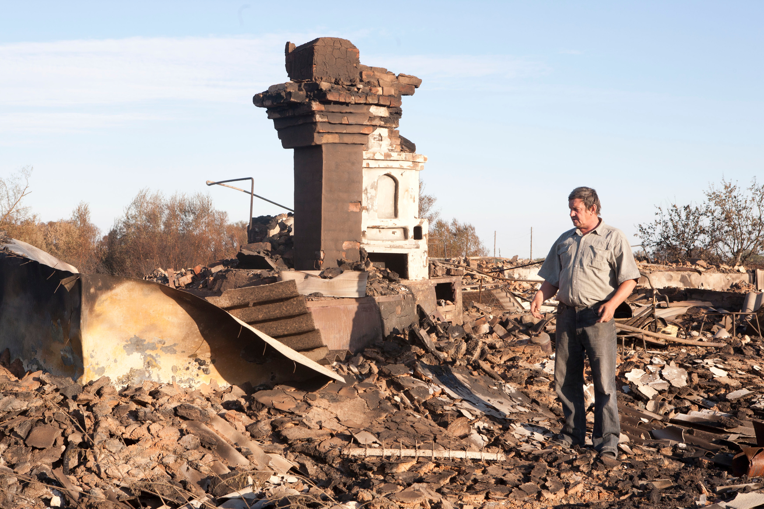Травяные пожары. Фотограф Анна Барне