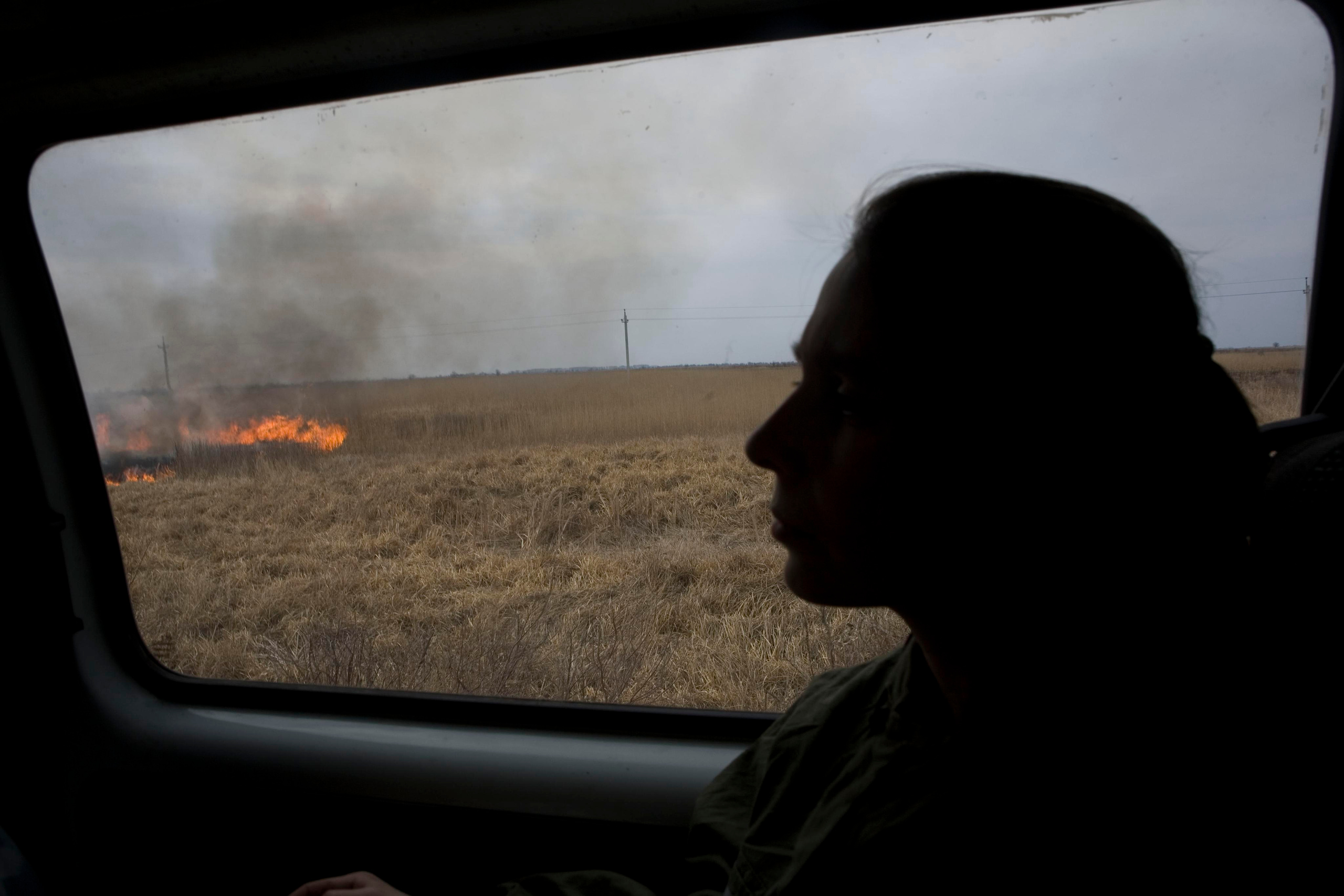Травяные пожары. Фотограф Анна Барне