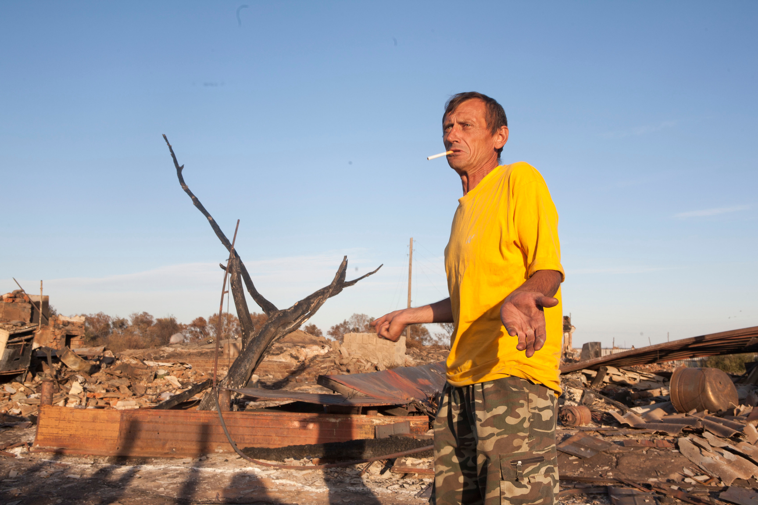 Травяные пожары. Фотограф Анна Барне