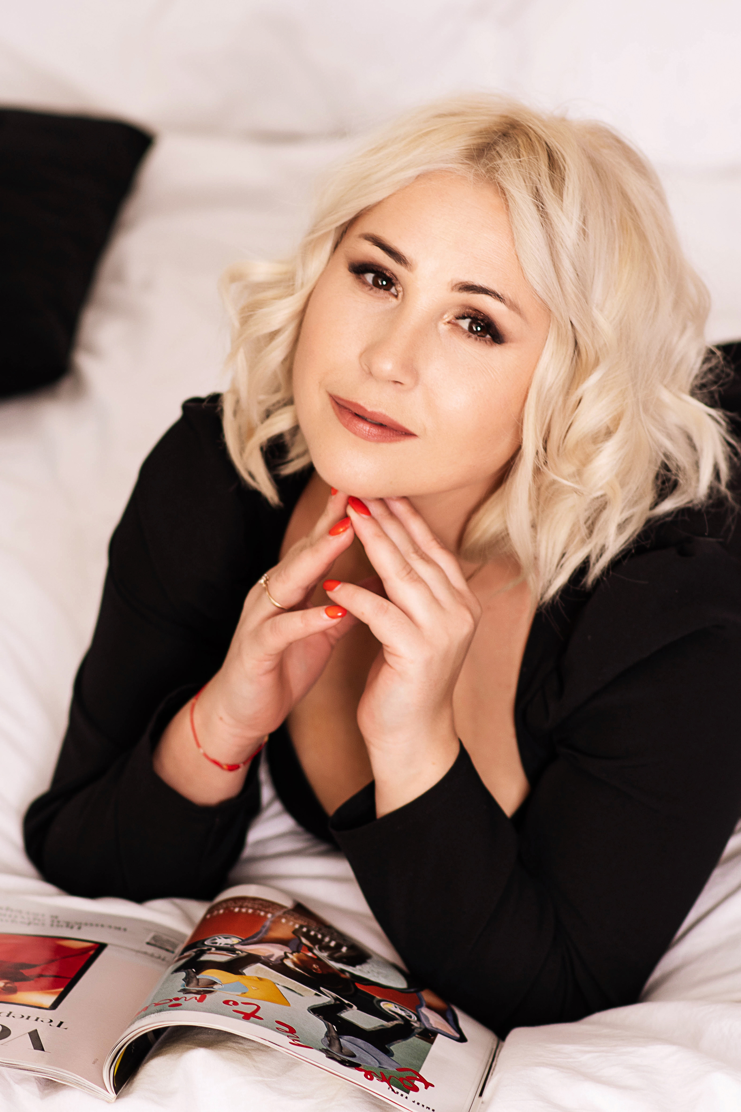 Женский портрет. Фотосессия в студии. Фотограф в Москве, Оксана Ребристая