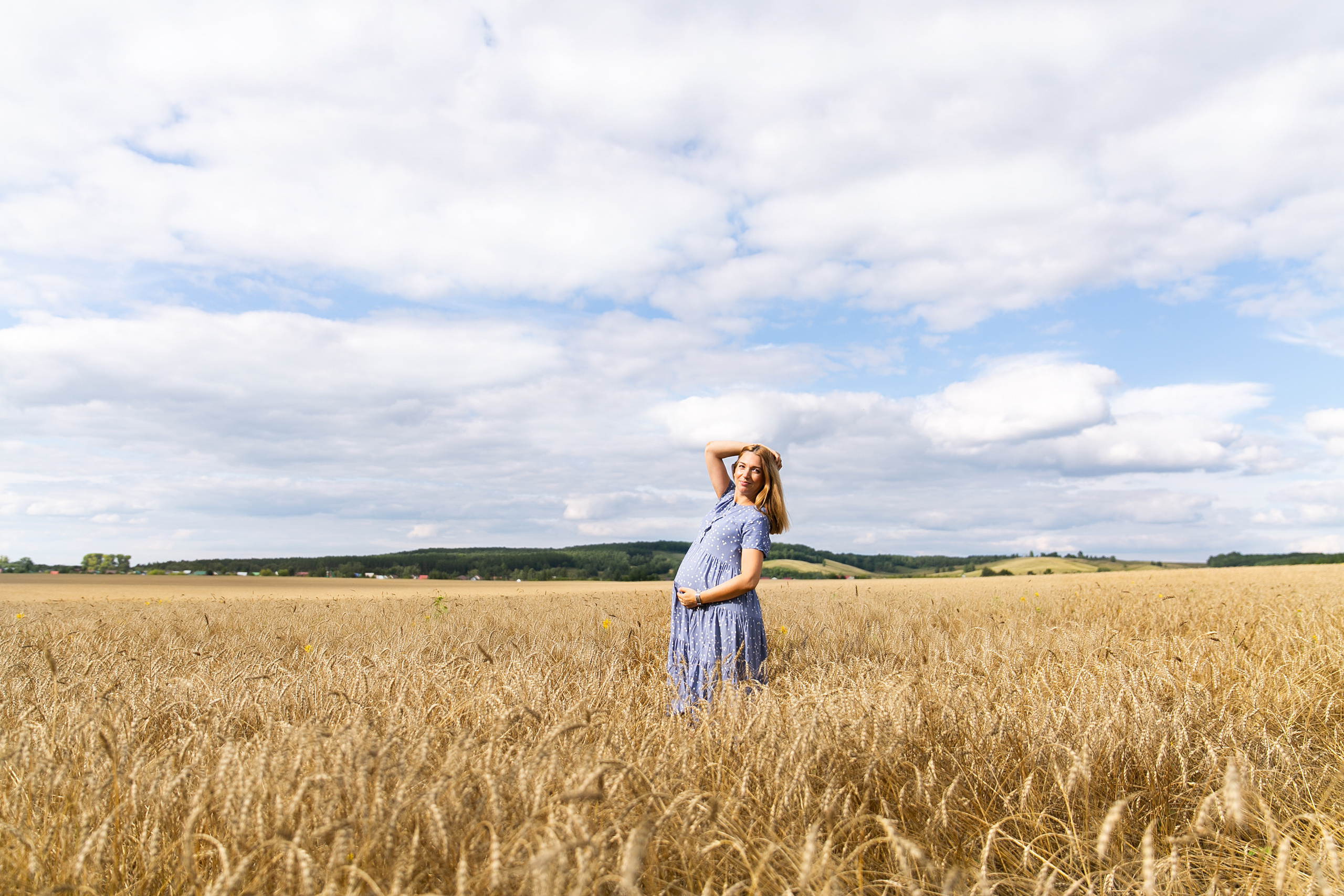 В поле. Свадебный и семейный фотограф у Уфе Евгения Сазонова