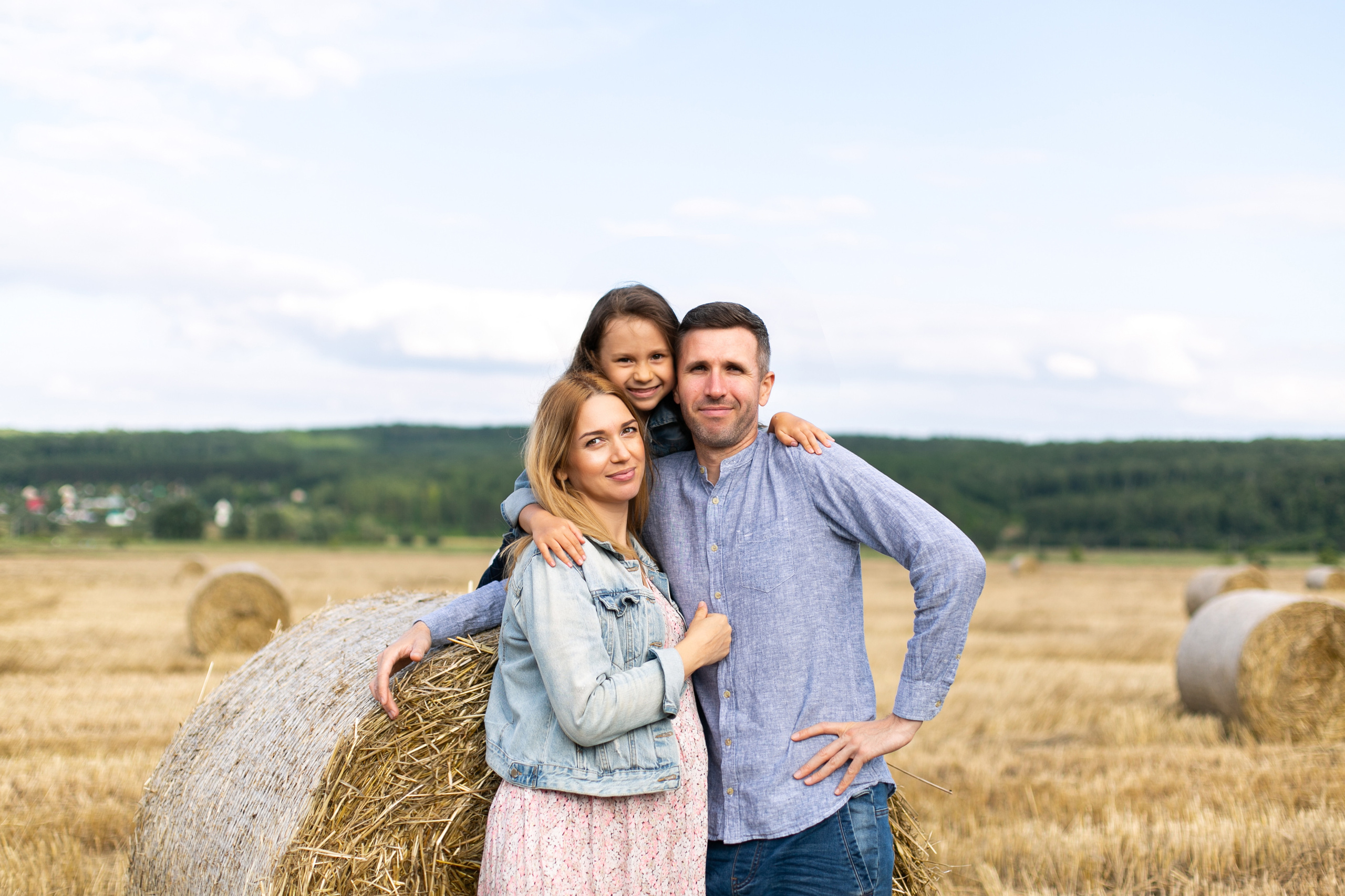 В поле. Свадебный и семейный фотограф у Уфе Евгения Сазонова