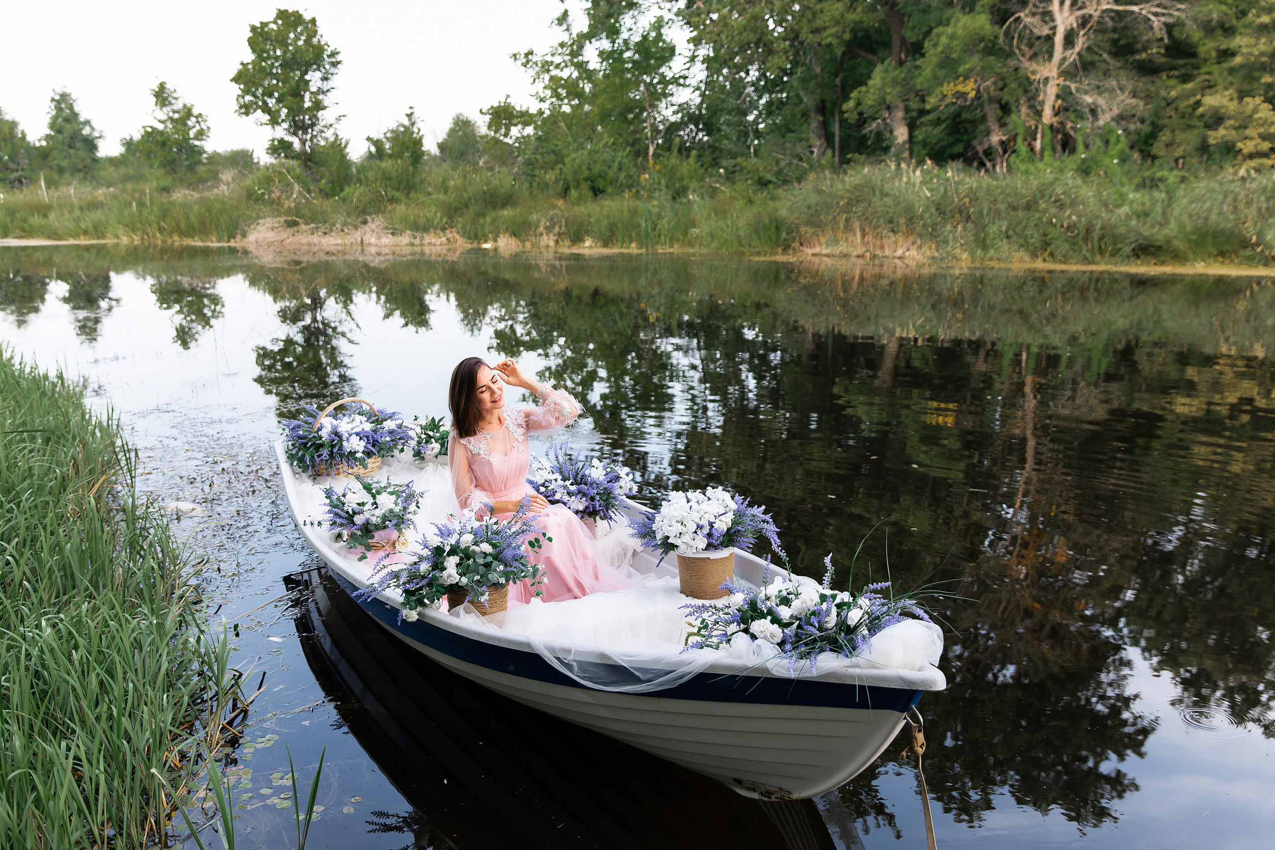 С лодкой. Свадебный и семейный фотограф у Уфе Евгения Сазонова