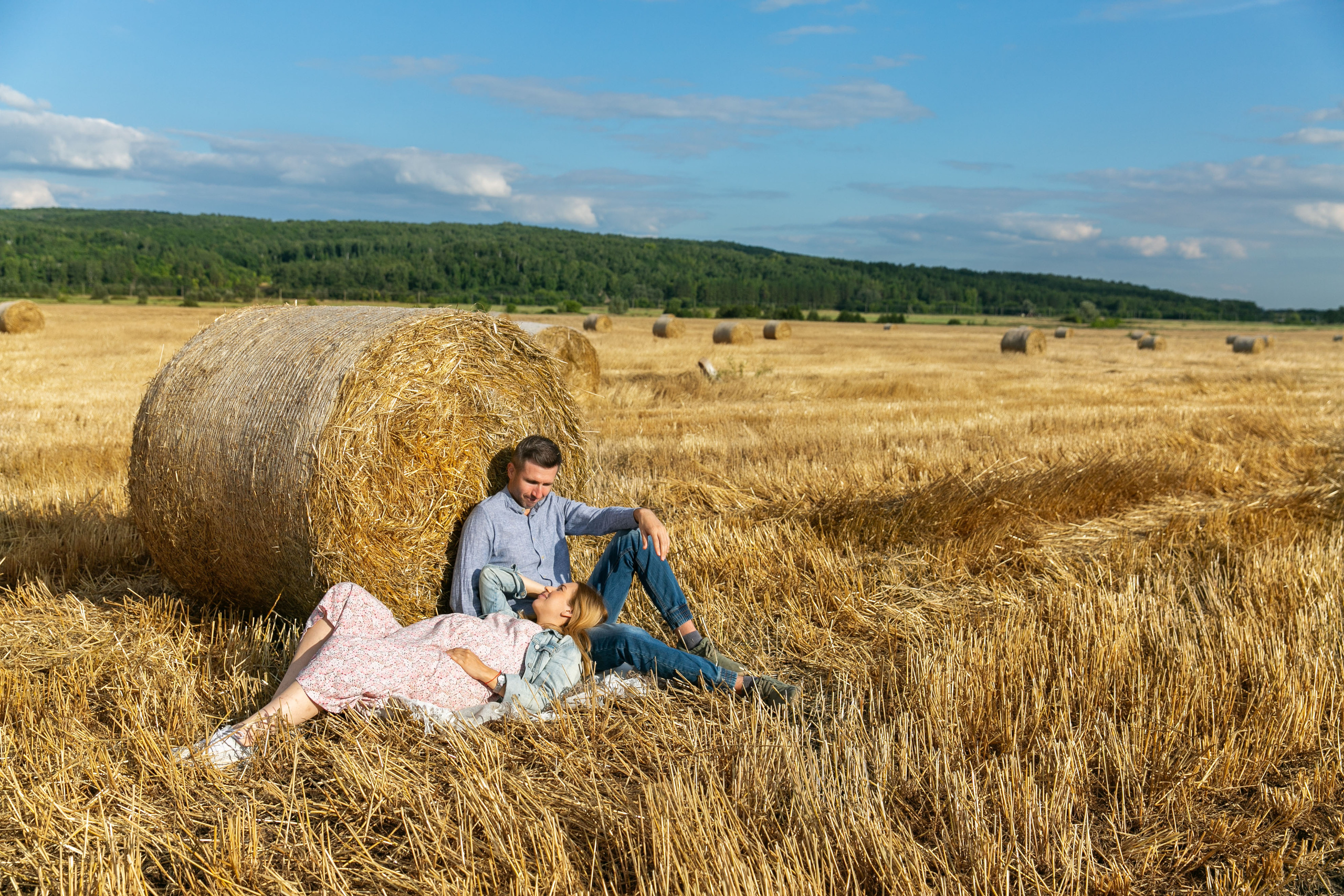 В поле. Свадебный и семейный фотограф у Уфе Евгения Сазонова
