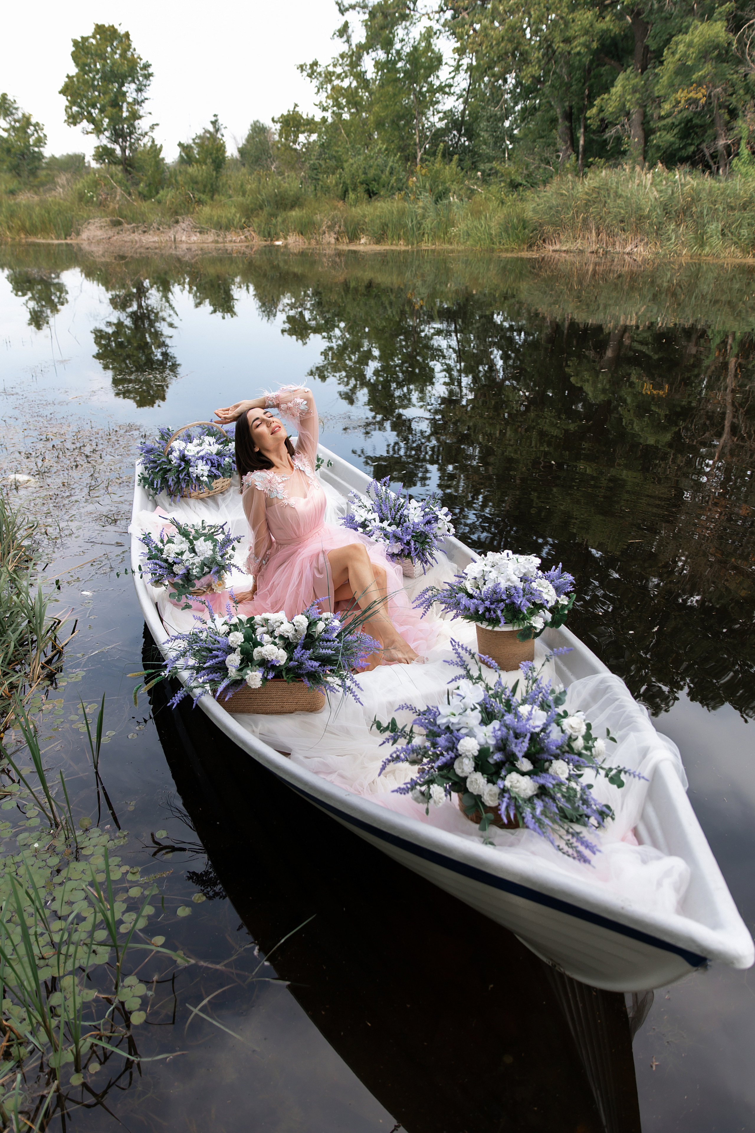 С лодкой. Свадебный и семейный фотограф у Уфе Евгения Сазонова