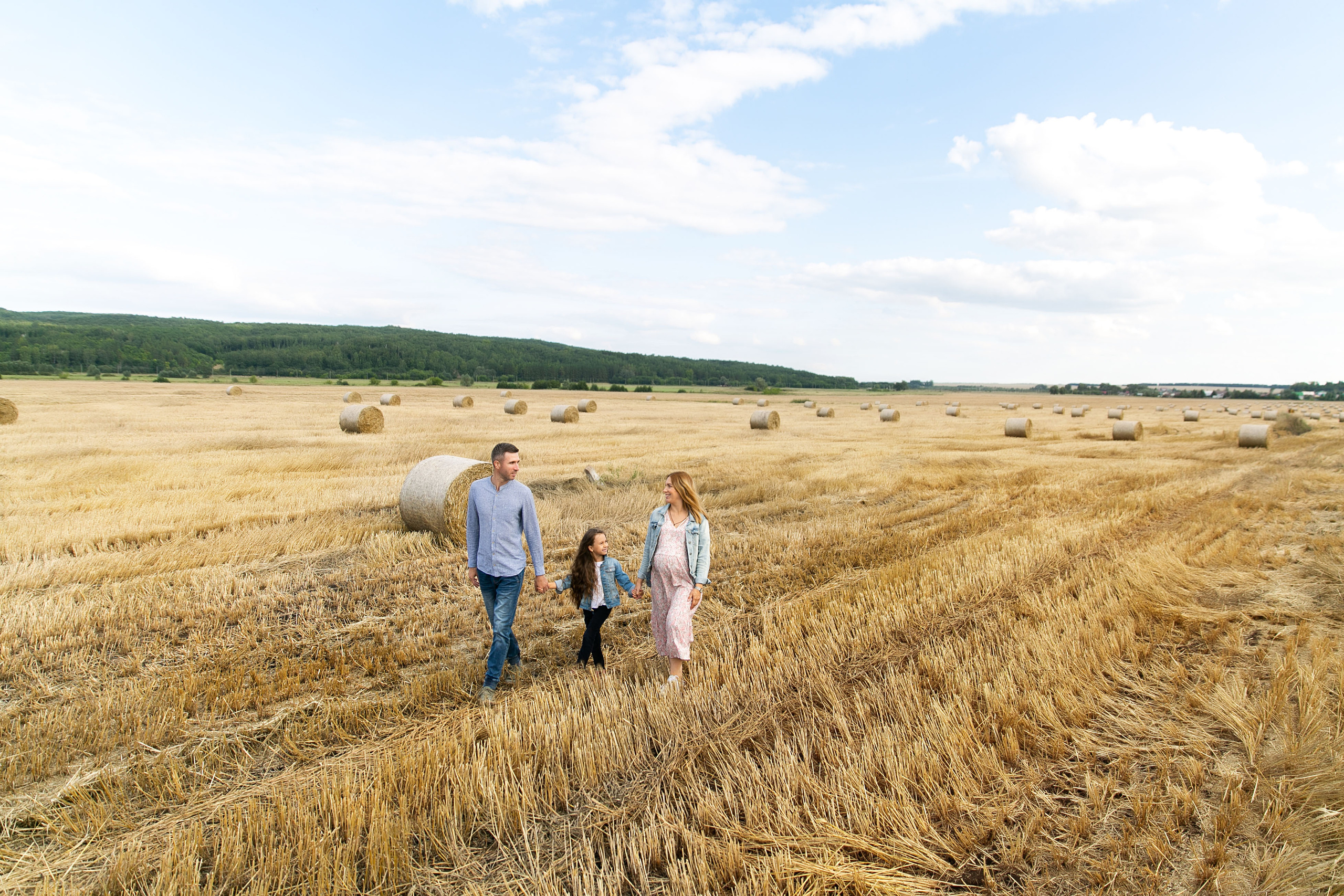 В поле. Свадебный и семейный фотограф у Уфе Евгения Сазонова