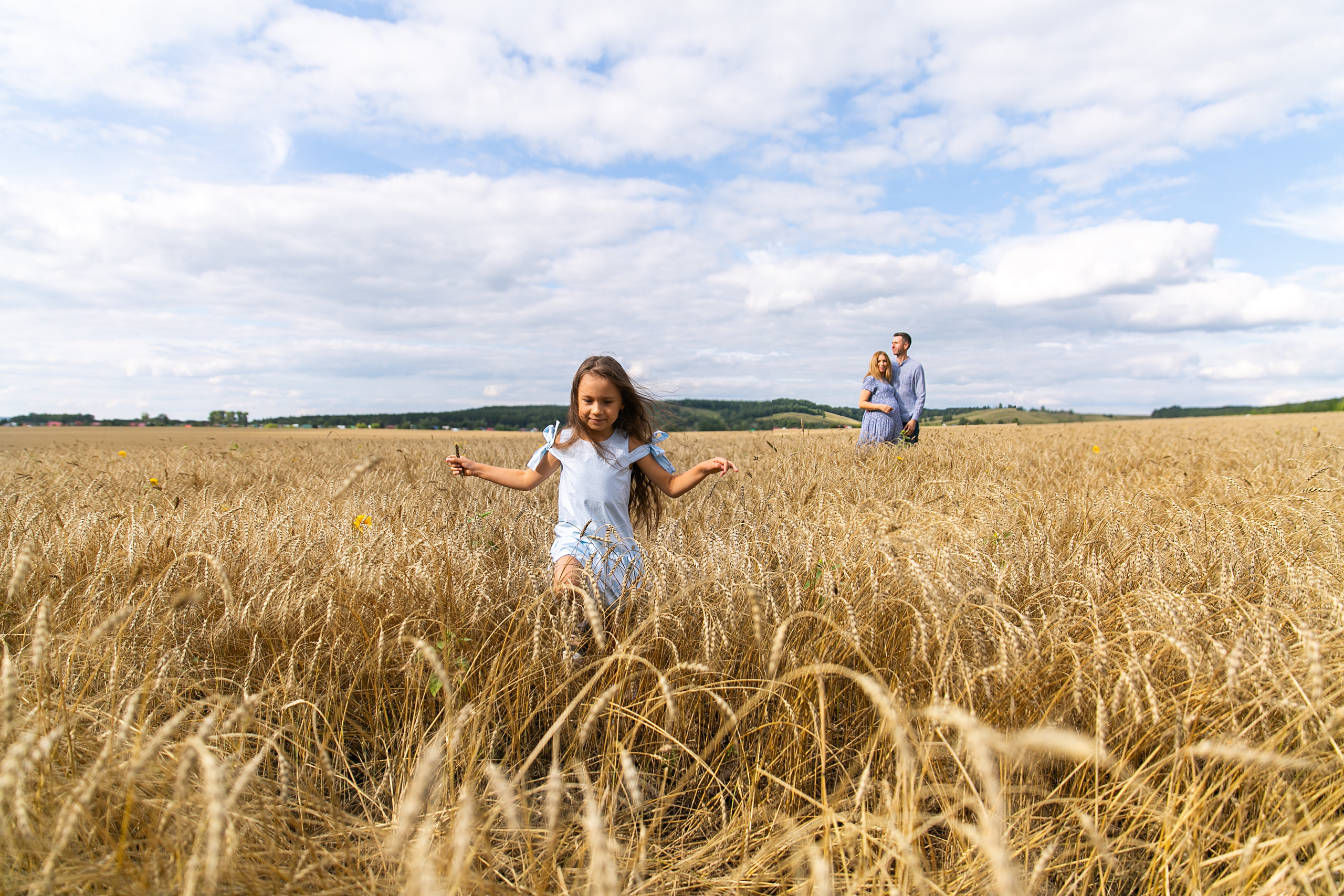 В поле. Свадебный и семейный фотограф у Уфе Евгения Сазонова