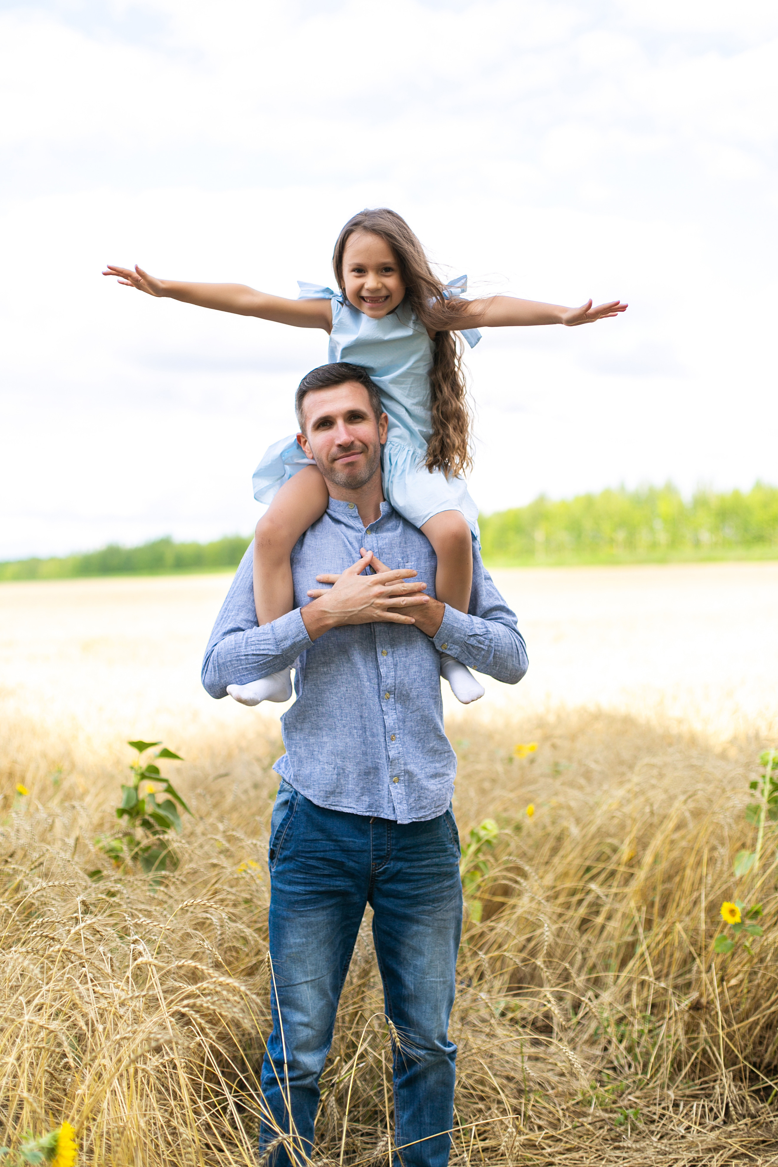 В поле. Свадебный и семейный фотограф у Уфе Евгения Сазонова
