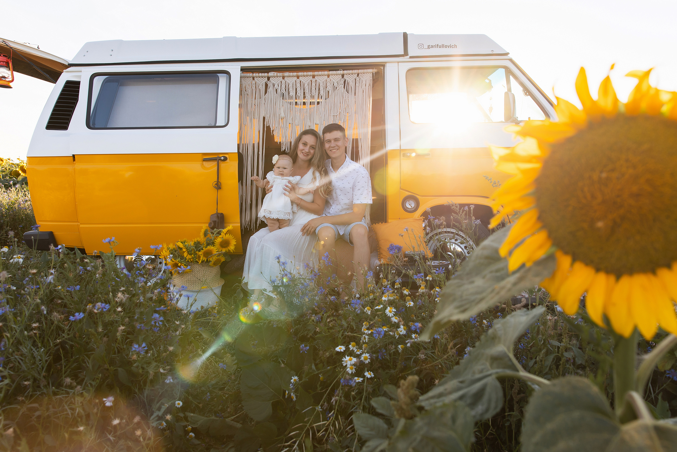 Подсолнухи. Свадебный и семейный фотограф у Уфе Евгения Сазонова