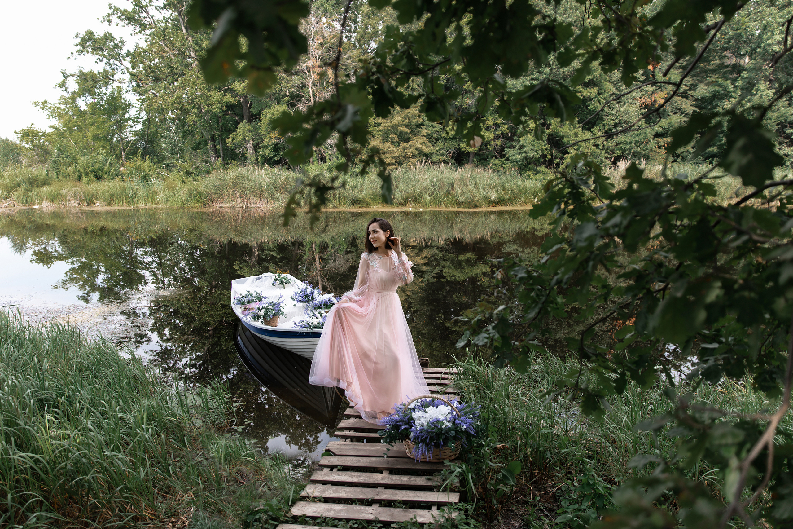 С лодкой. Свадебный и семейный фотограф у Уфе Евгения Сазонова