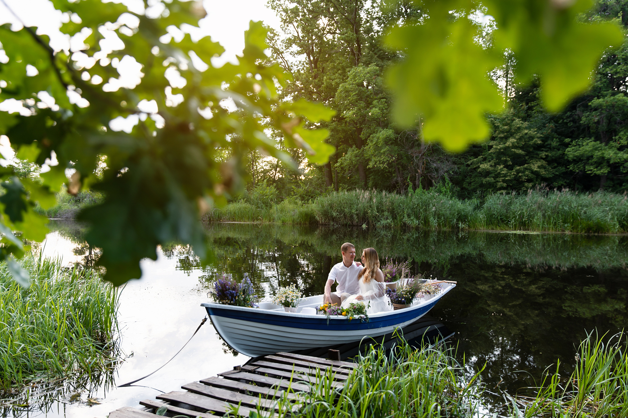 Лодка. Свадебный и семейный фотограф у Уфе Евгения Сазонова