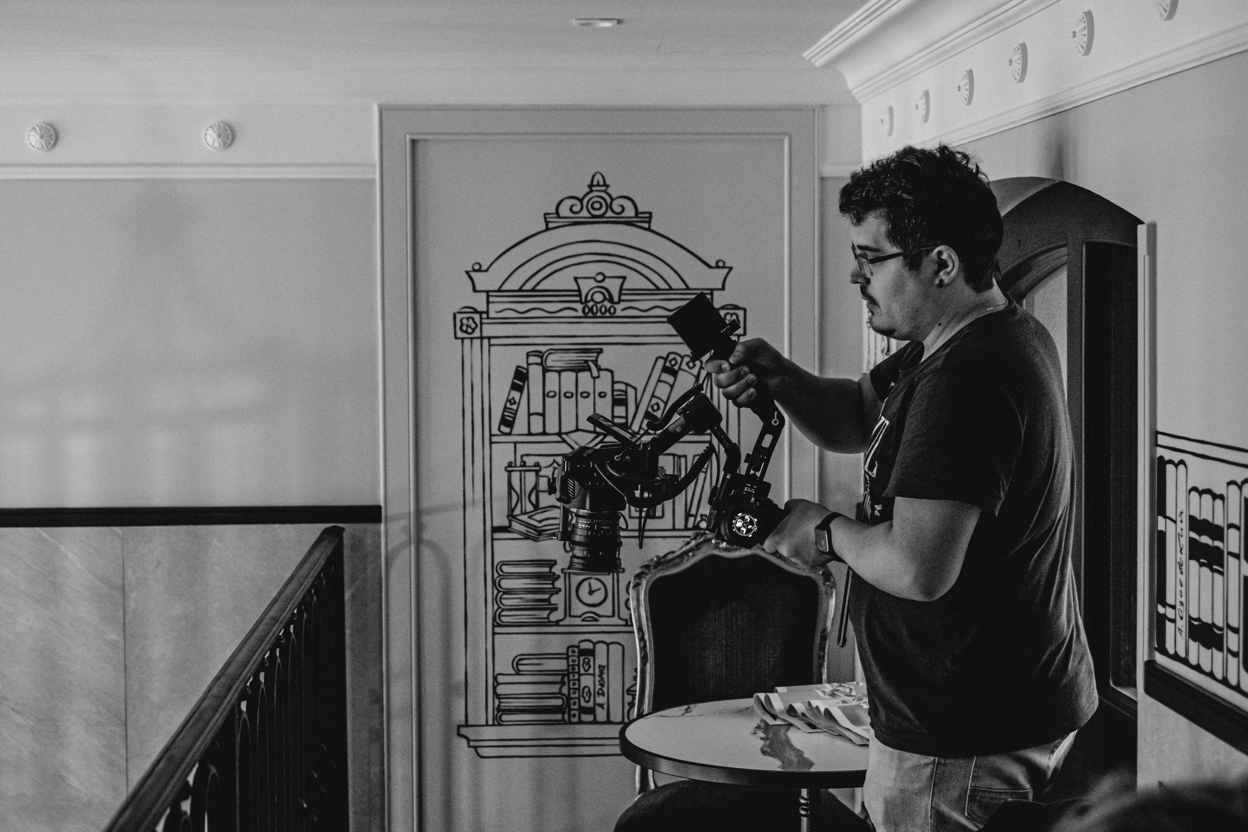 Пушкин в отеле «Оболенский». Съёмка ролика для конкурса. Портретный фотограф в Санкт-Петербурге Дмитриева Наталия