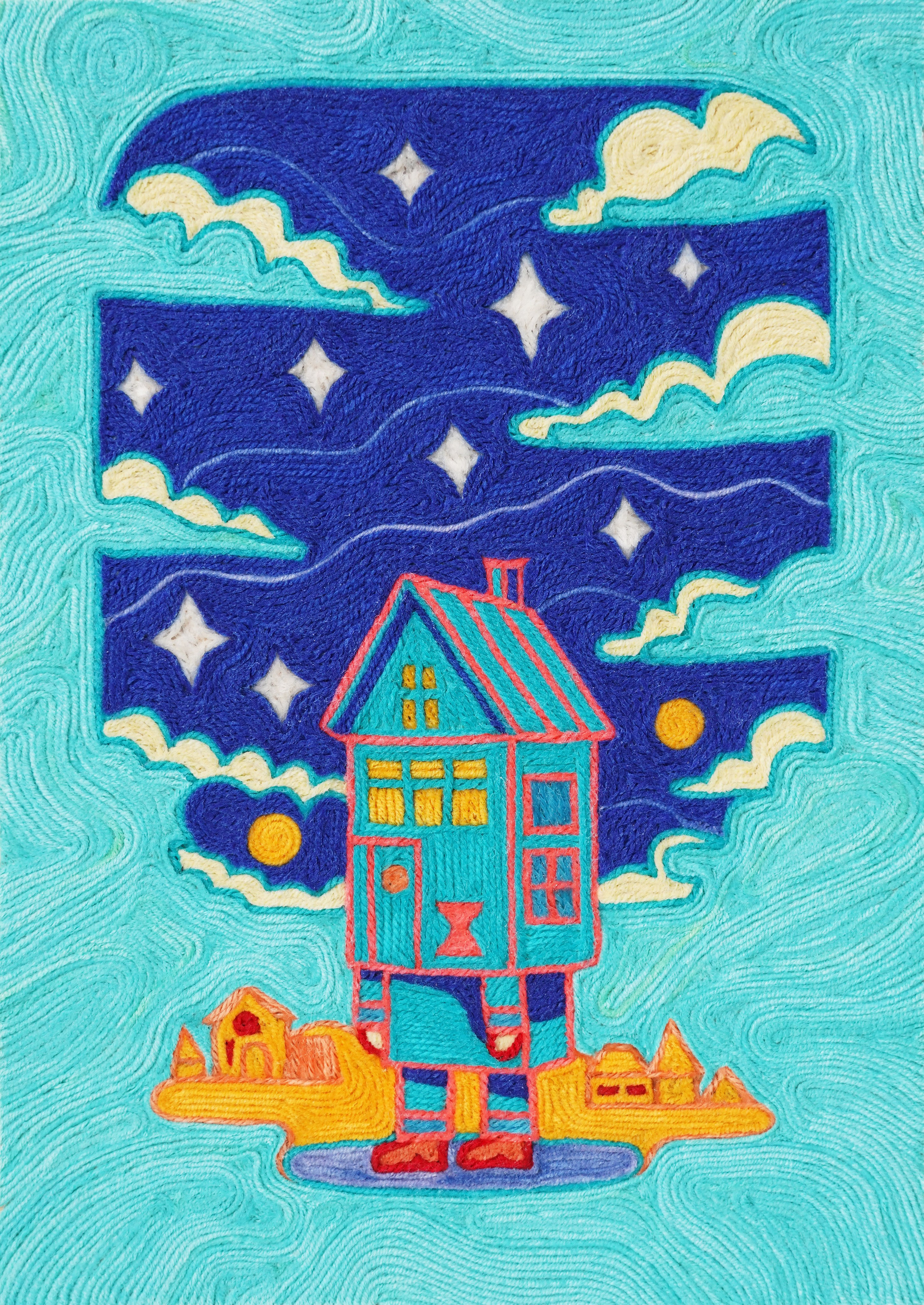 Серия авторских картин «Дом». Художник Katya Warped г. Чебоксары