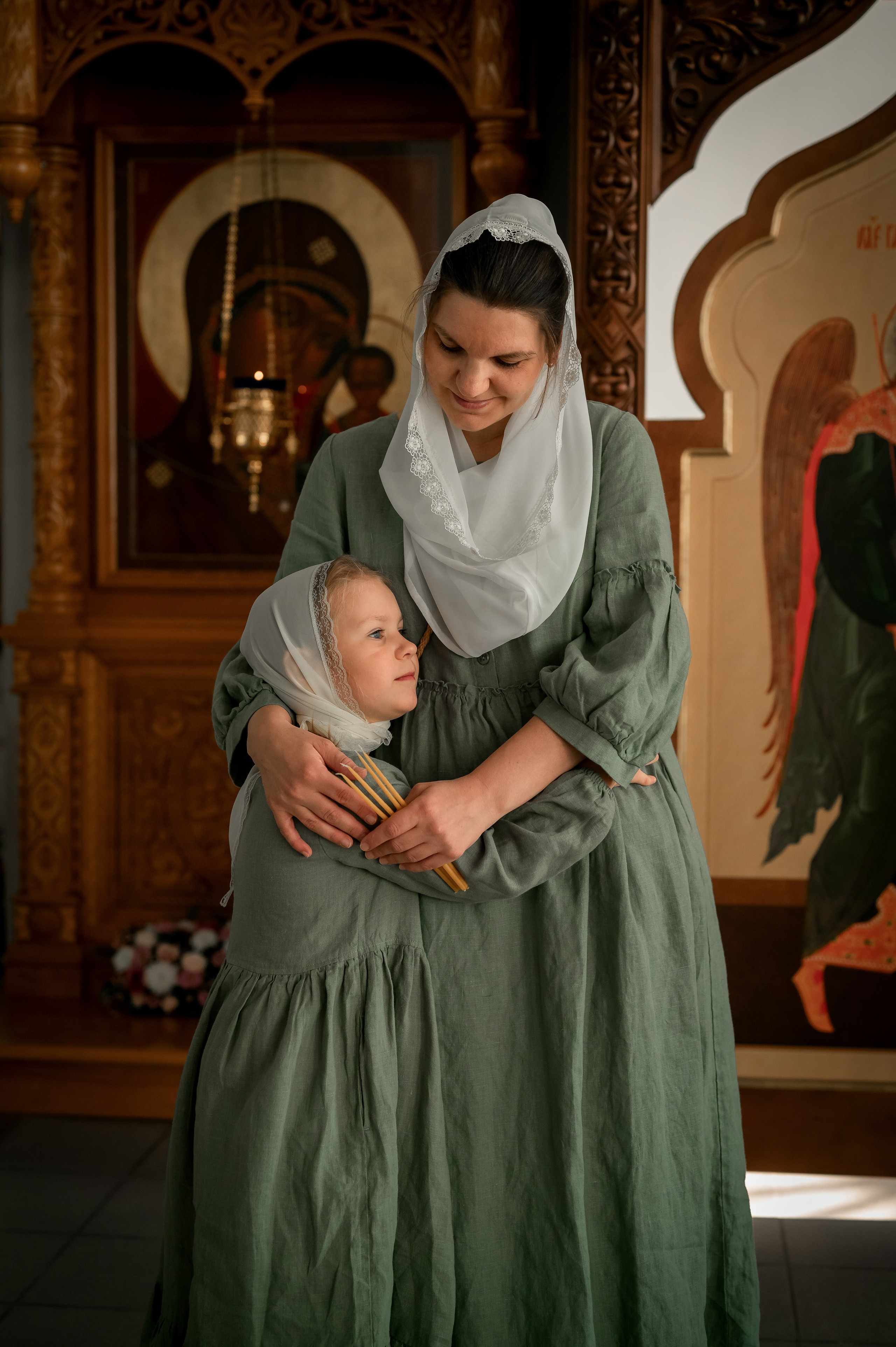 Таинство крещения. Фотограф новорождённых, семейный, школьный в городе Калуге Евгения