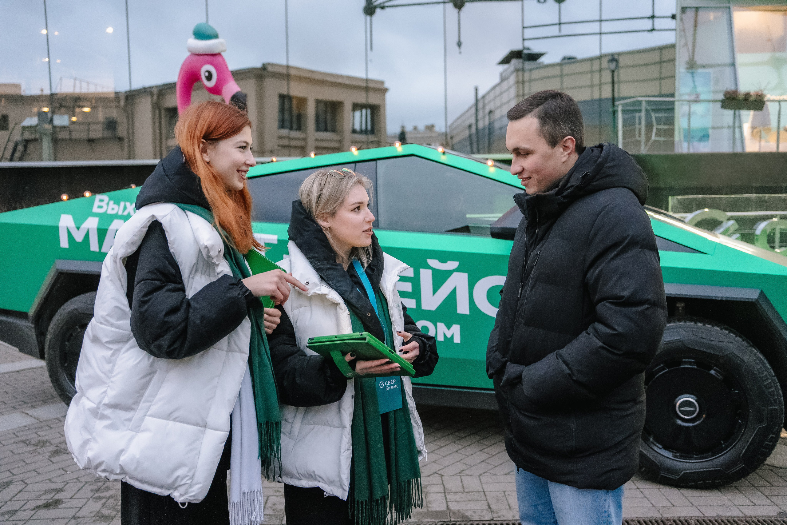 Репортаж с промо-акции Сбербизнес