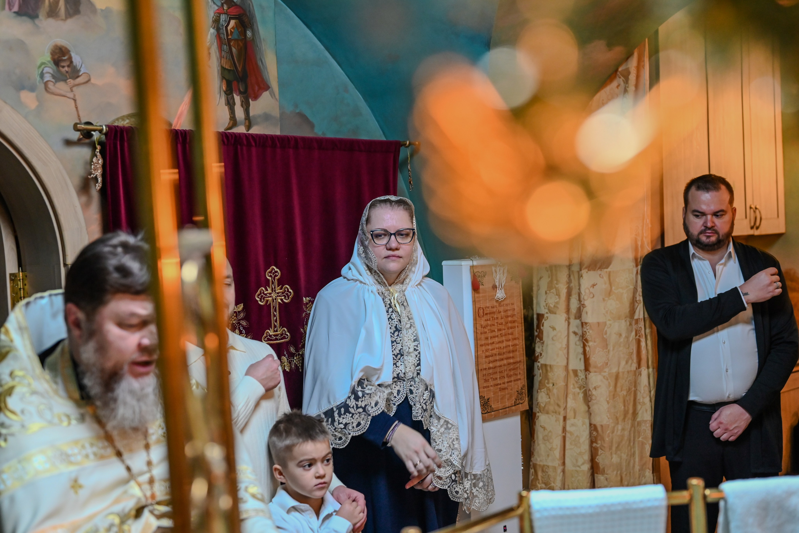 Крещение Совхоз Ленина. Семейный и детский фотограф Москва