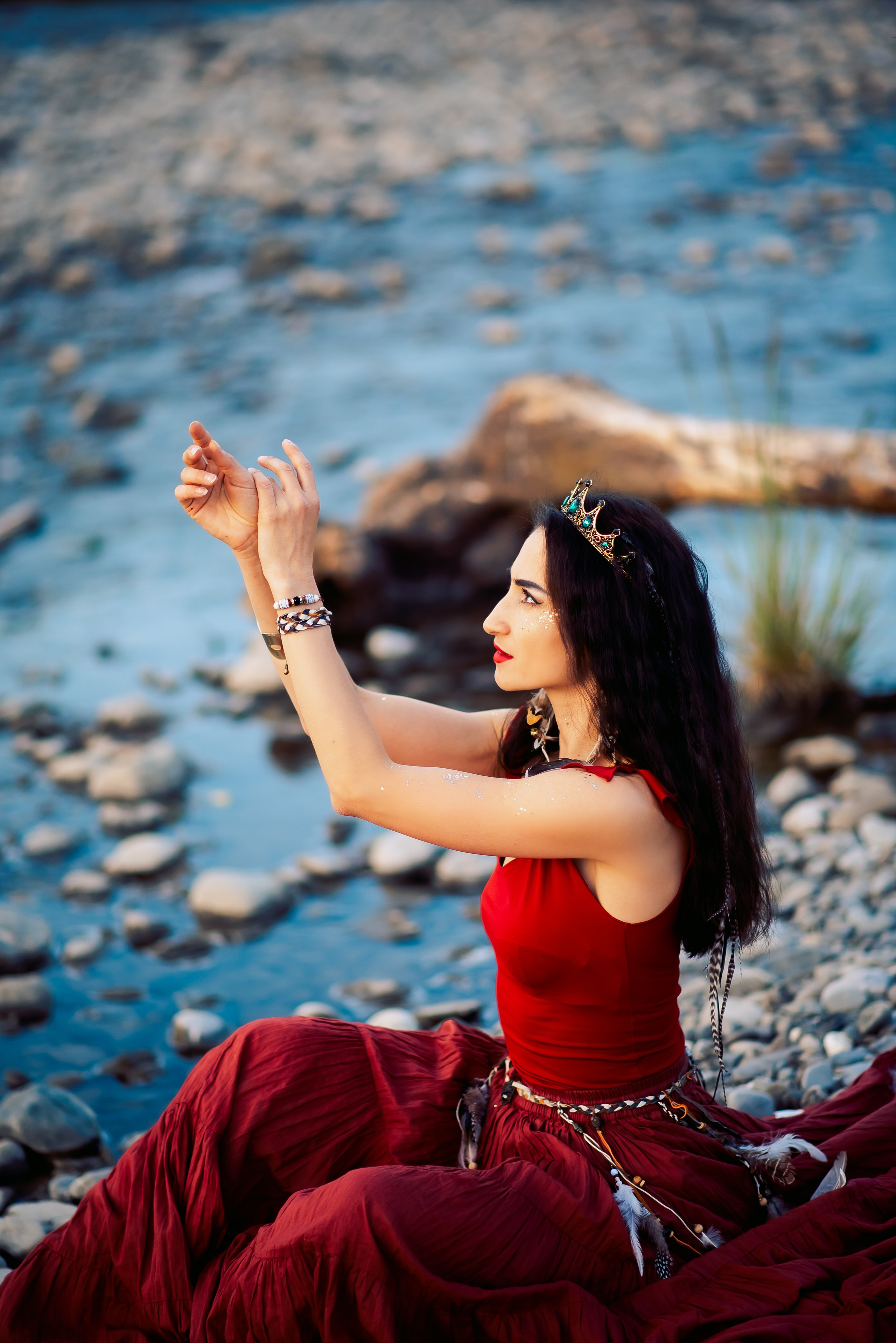 У костра. Семейный и женский фотограф Лоо Краснодар Сочи Энем Татьяна Трибурт